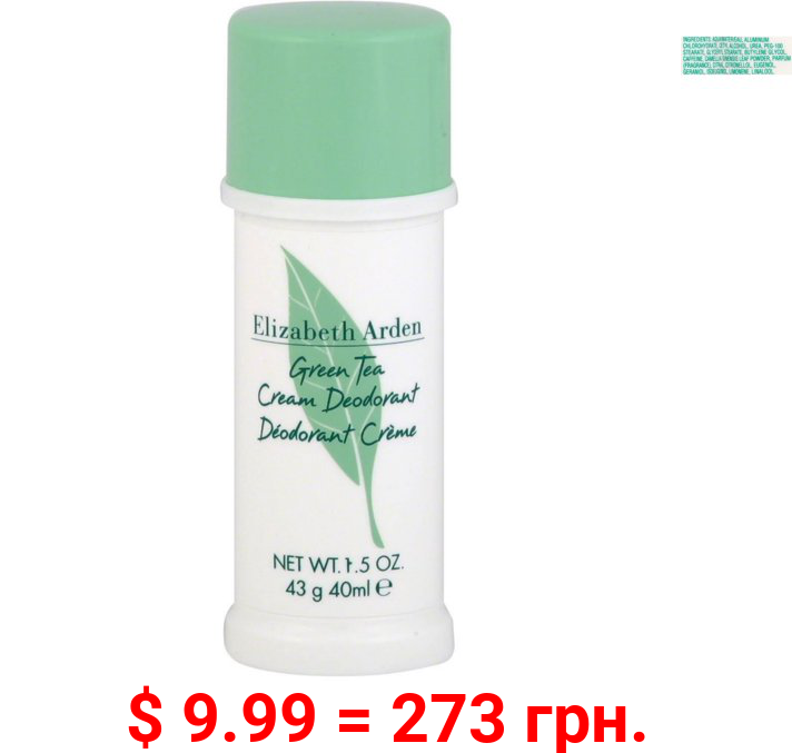 ($15 Value) Elizabeth Arden Green Tea Cream Deodorant for Women, 1.5 oz