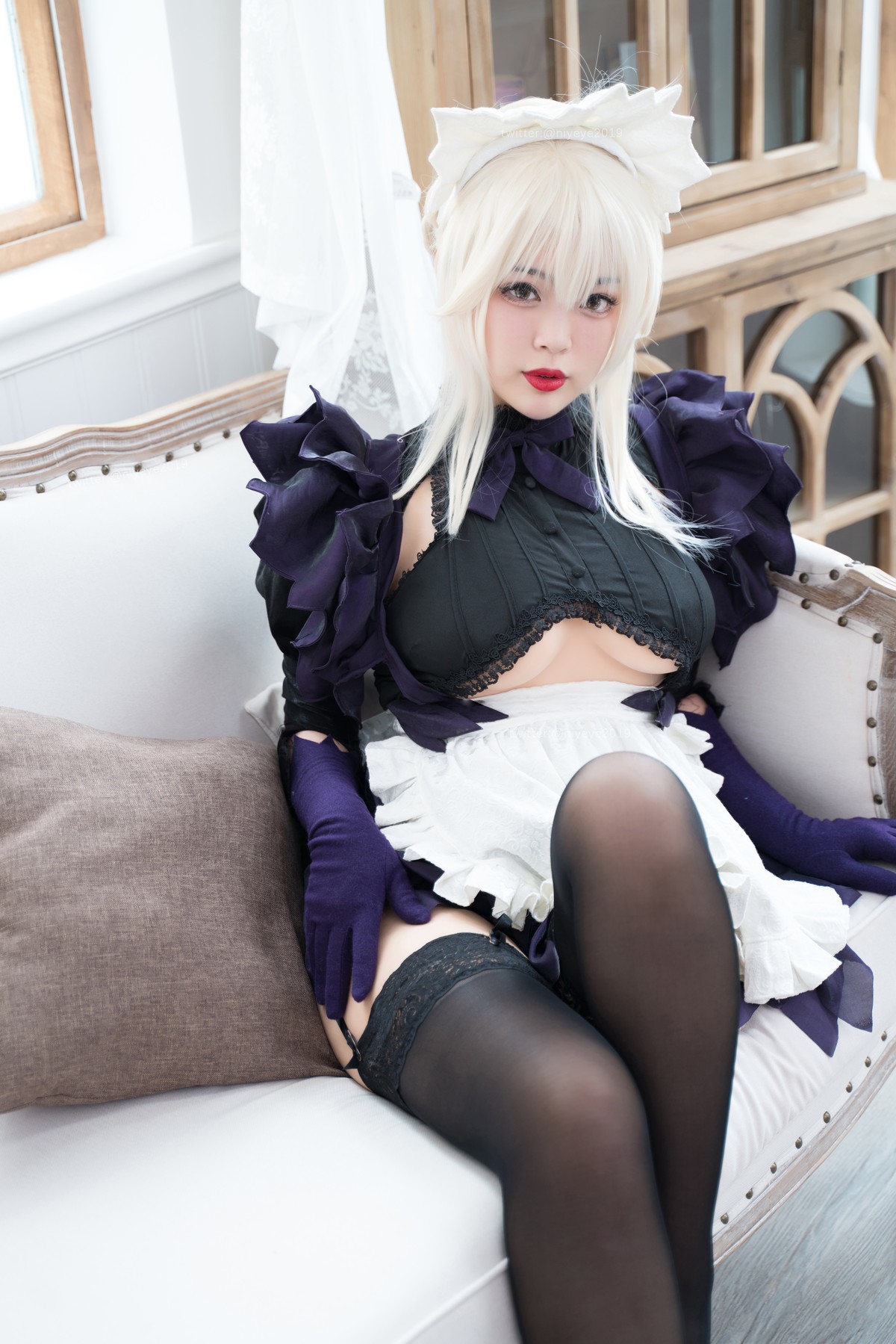 Cosplay 白烨 黑枪呆女仆 16