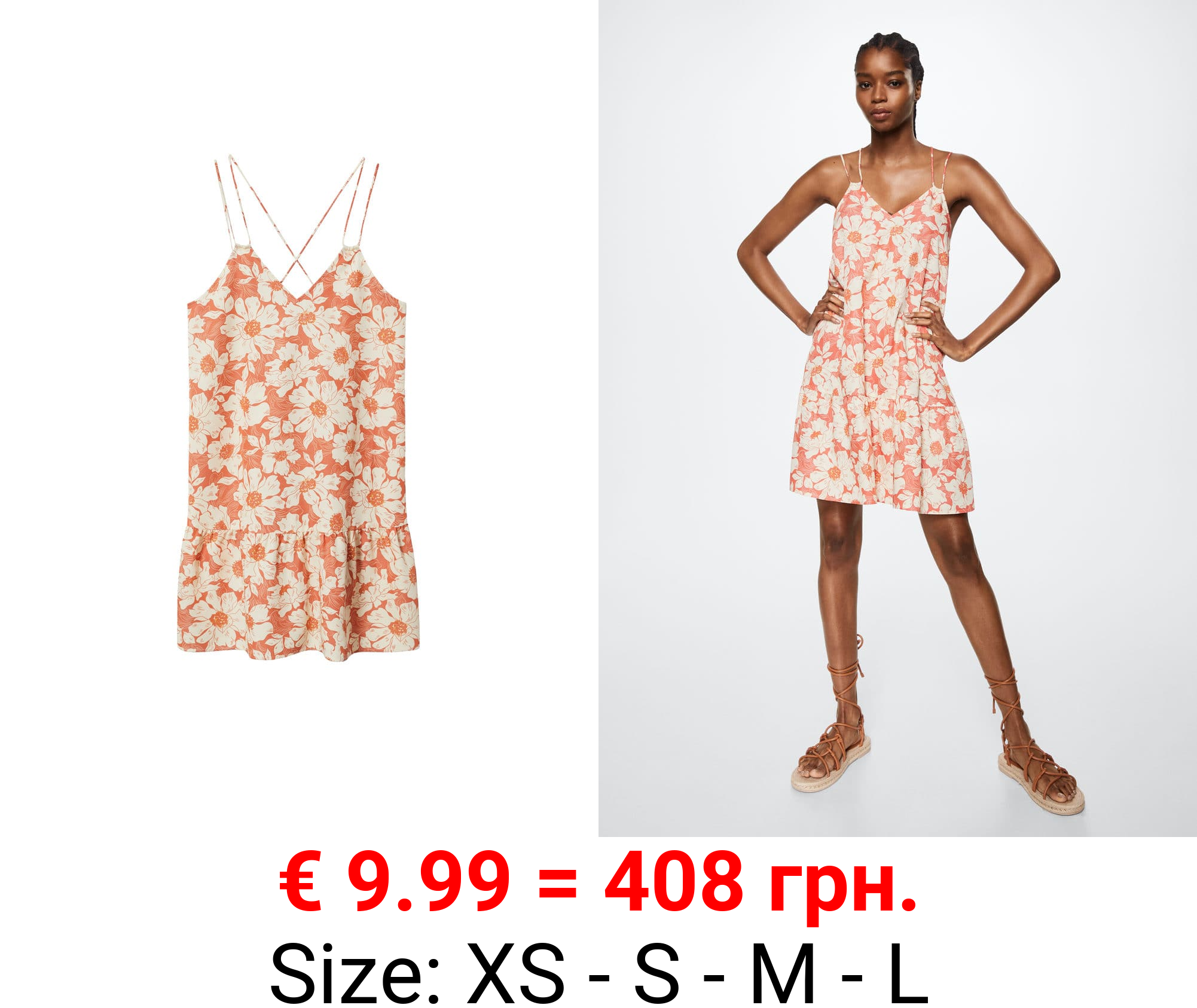 vestido estampado flores