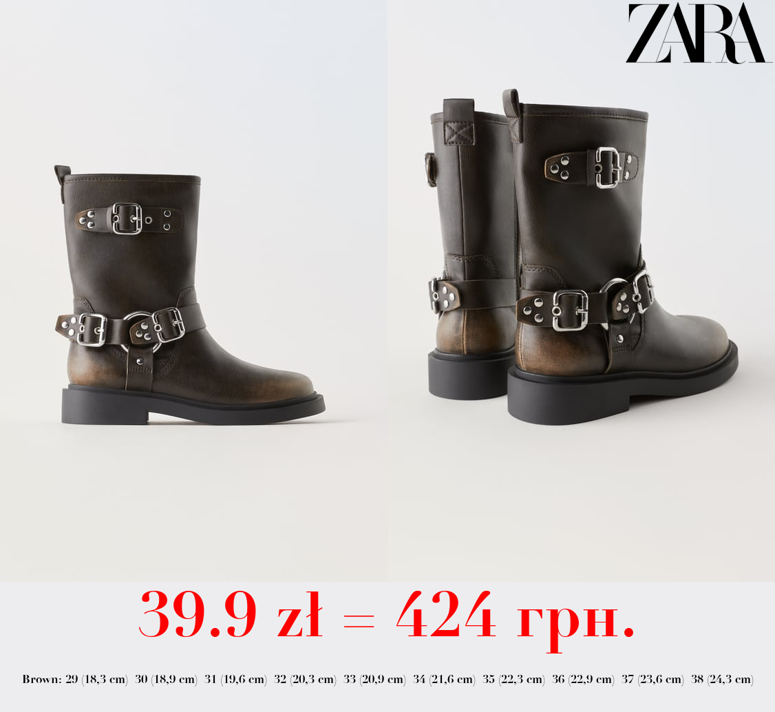 BIKER ANKLE BOOTS