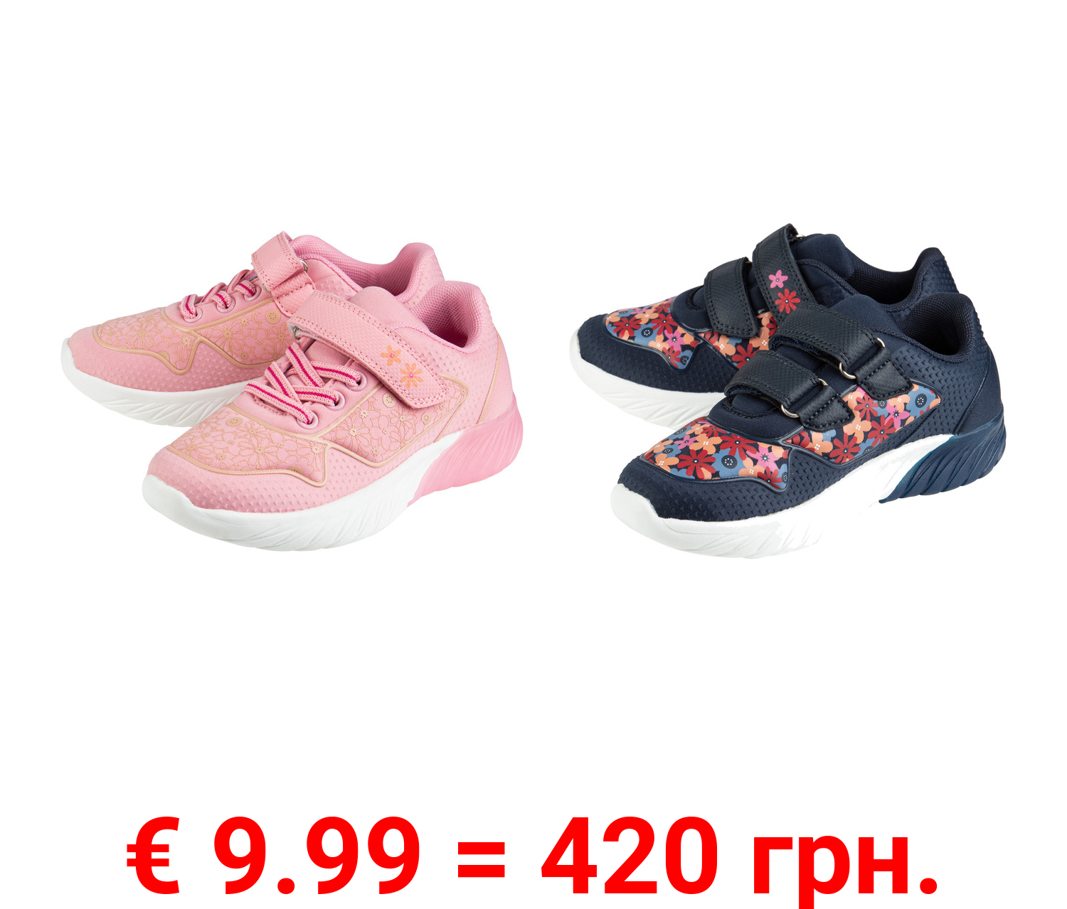 lupilu® Kleinkinder Mädchen Blinkschuhe mit Mesh-Futter