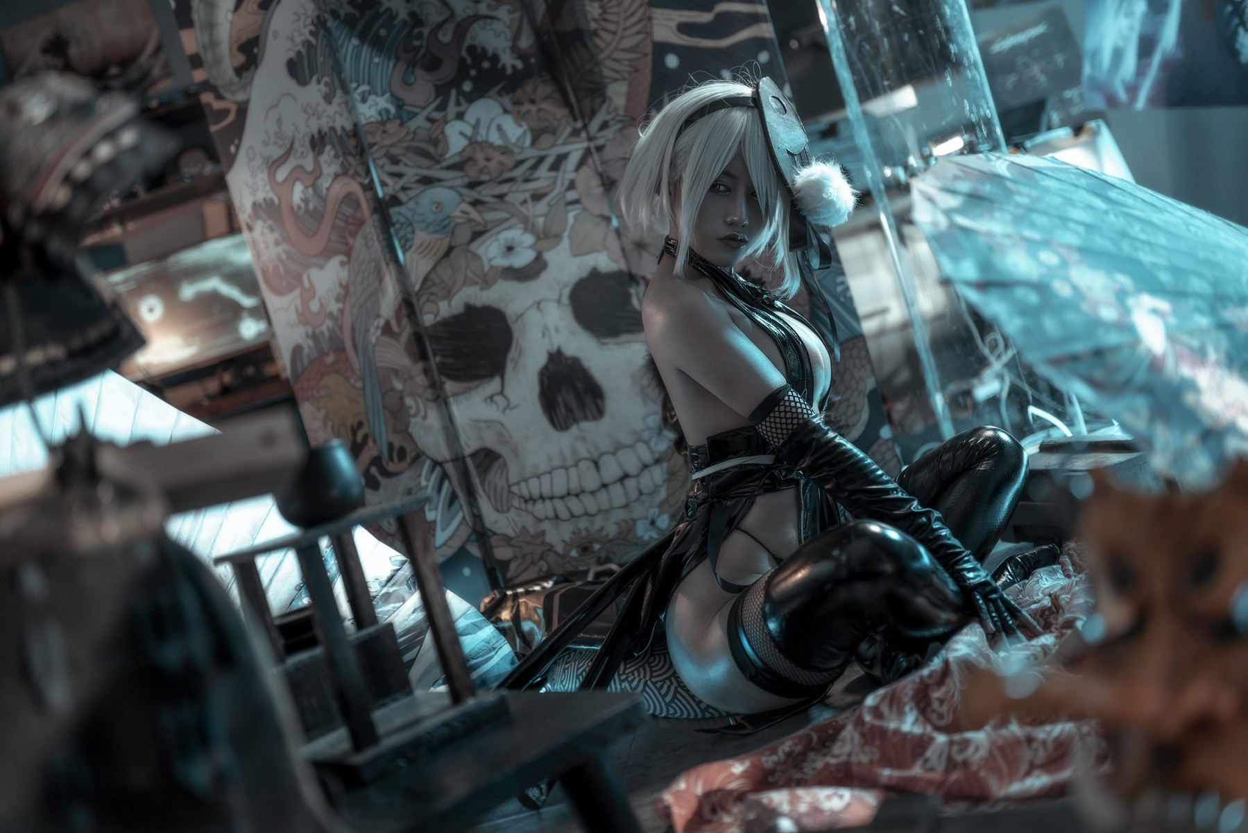 Cosplay 一笑芳香沁 忍者2B Nier 3