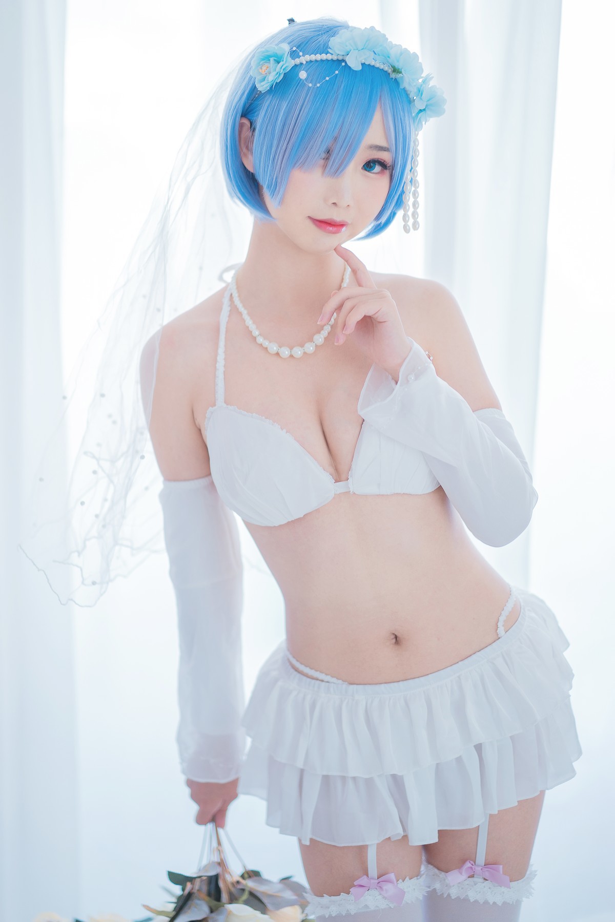Cosplay 面饼仙儿 花嫁蕾姆 19