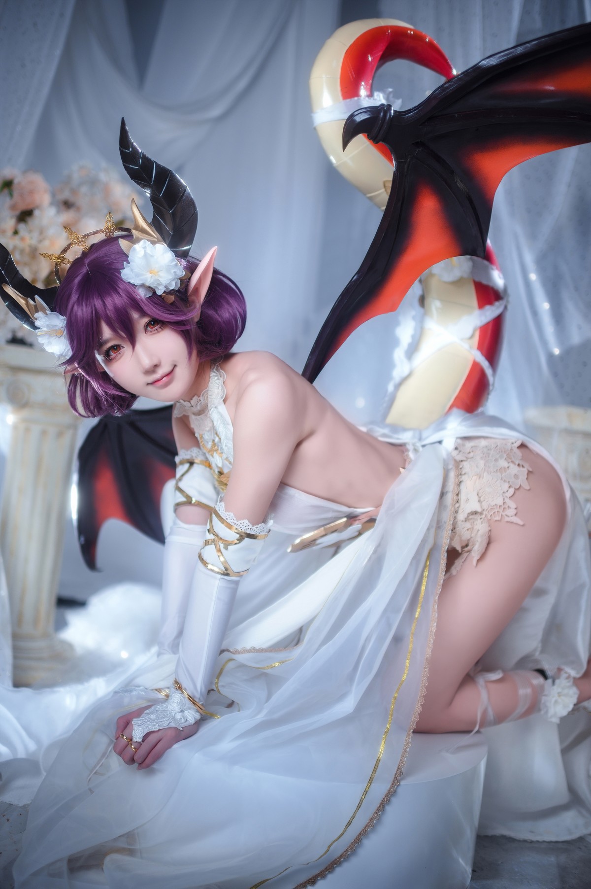阿包也是兔娘 Cosplay 碧蓝幻想古蕾娅 龙娘 17