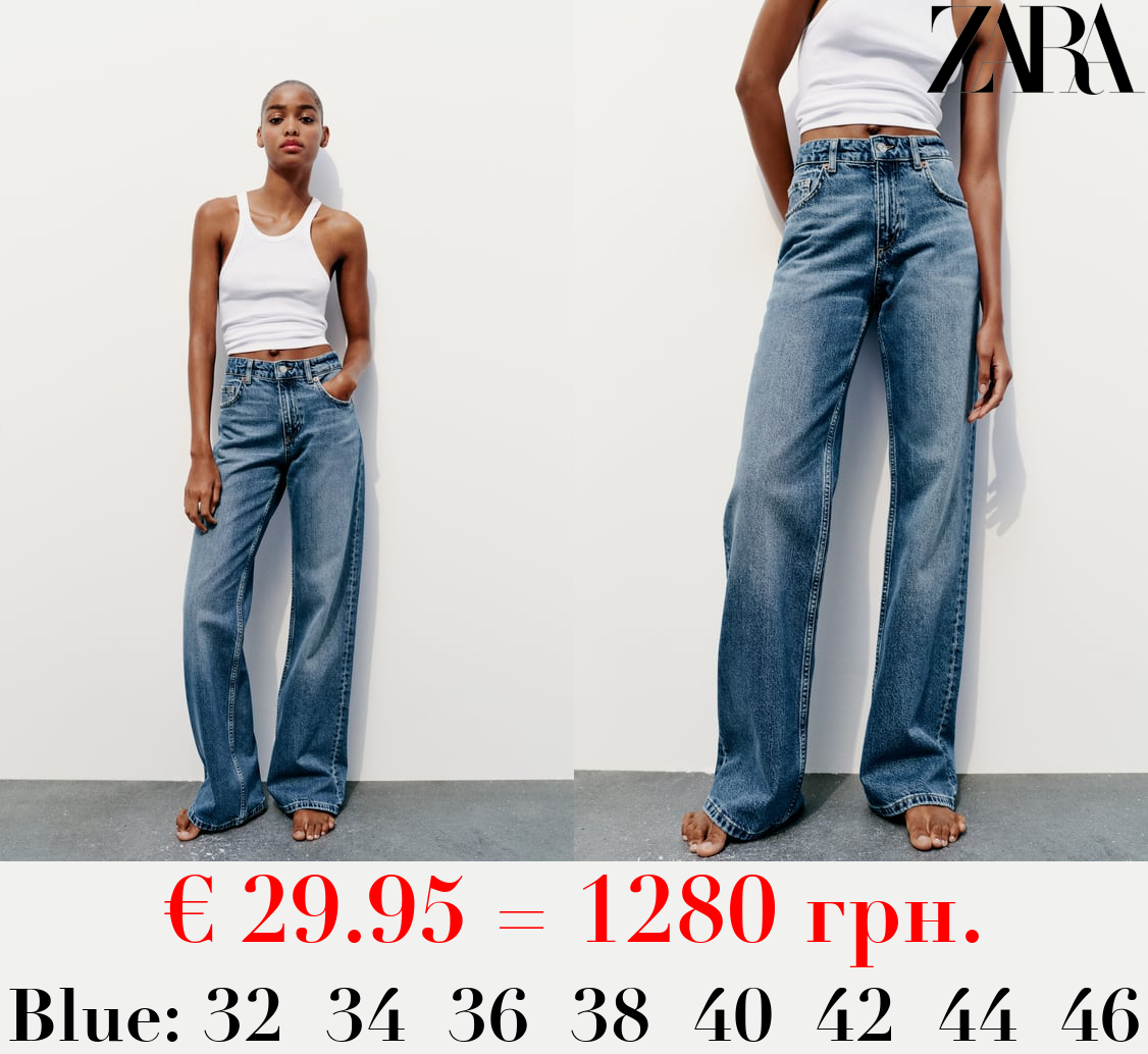 TRF WIDE-LEG MID-RISE FULL LENGTH JEANS