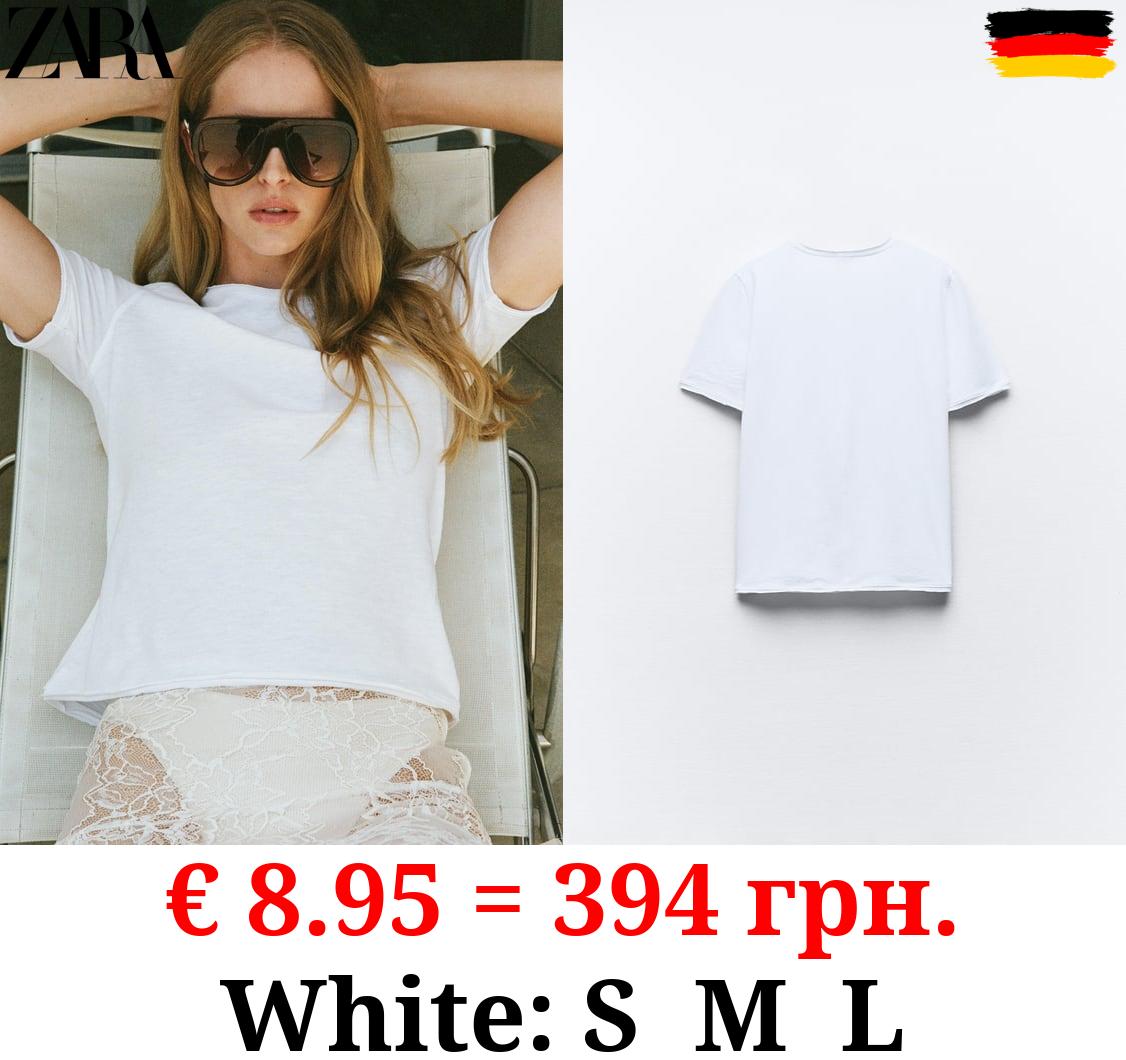 SLUB KNIT COTTON T-SHIRT