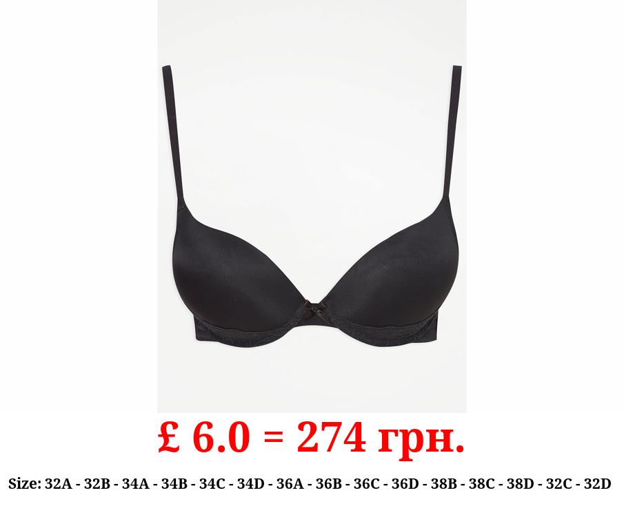 Black 2 Sizes Bigger Plunge Bra