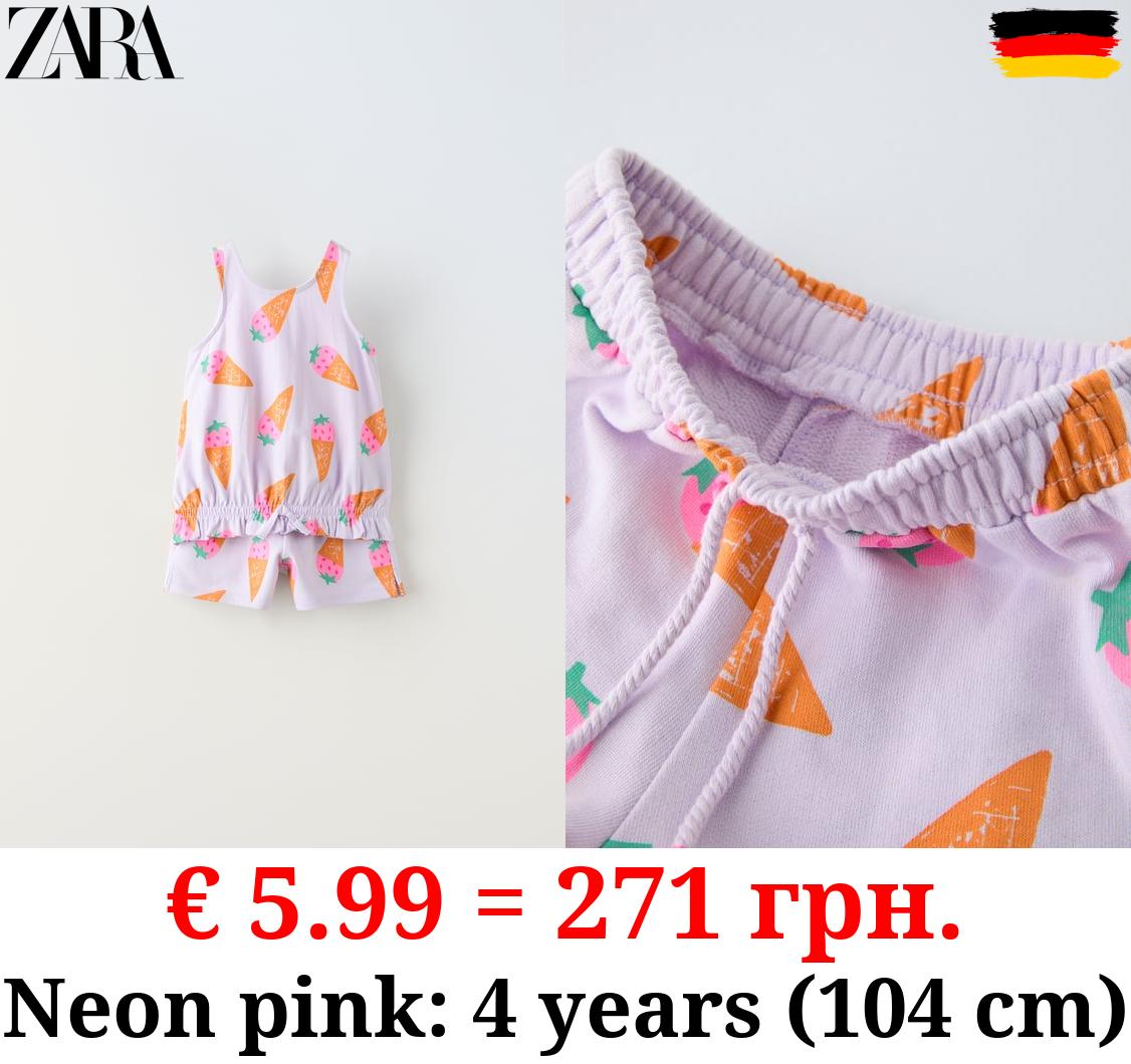 PRINTED TANK TOP AND BERMUDA SHORTS CO-ORD