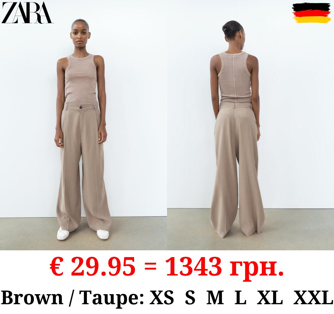 LOOSE-FITTING DARTED TROUSERS