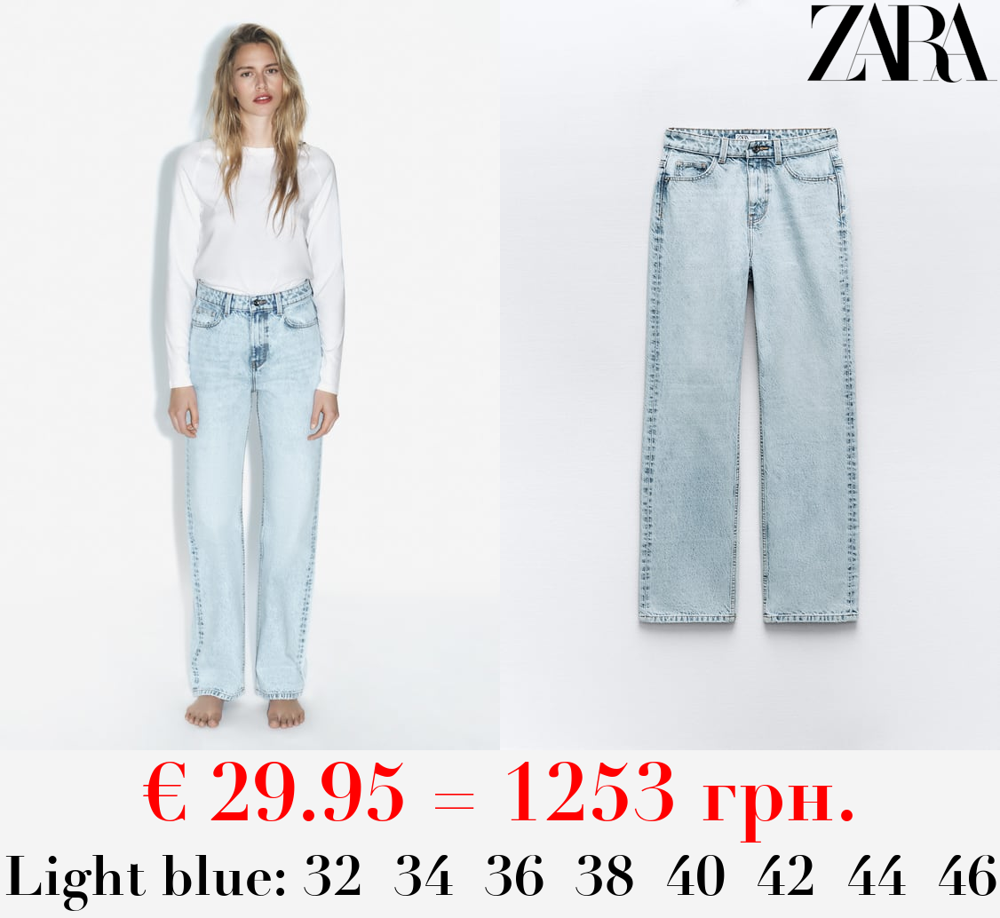 Z1975 STRAIGHT-FIT HIGH-WAIST FULL LENGTH JEANS