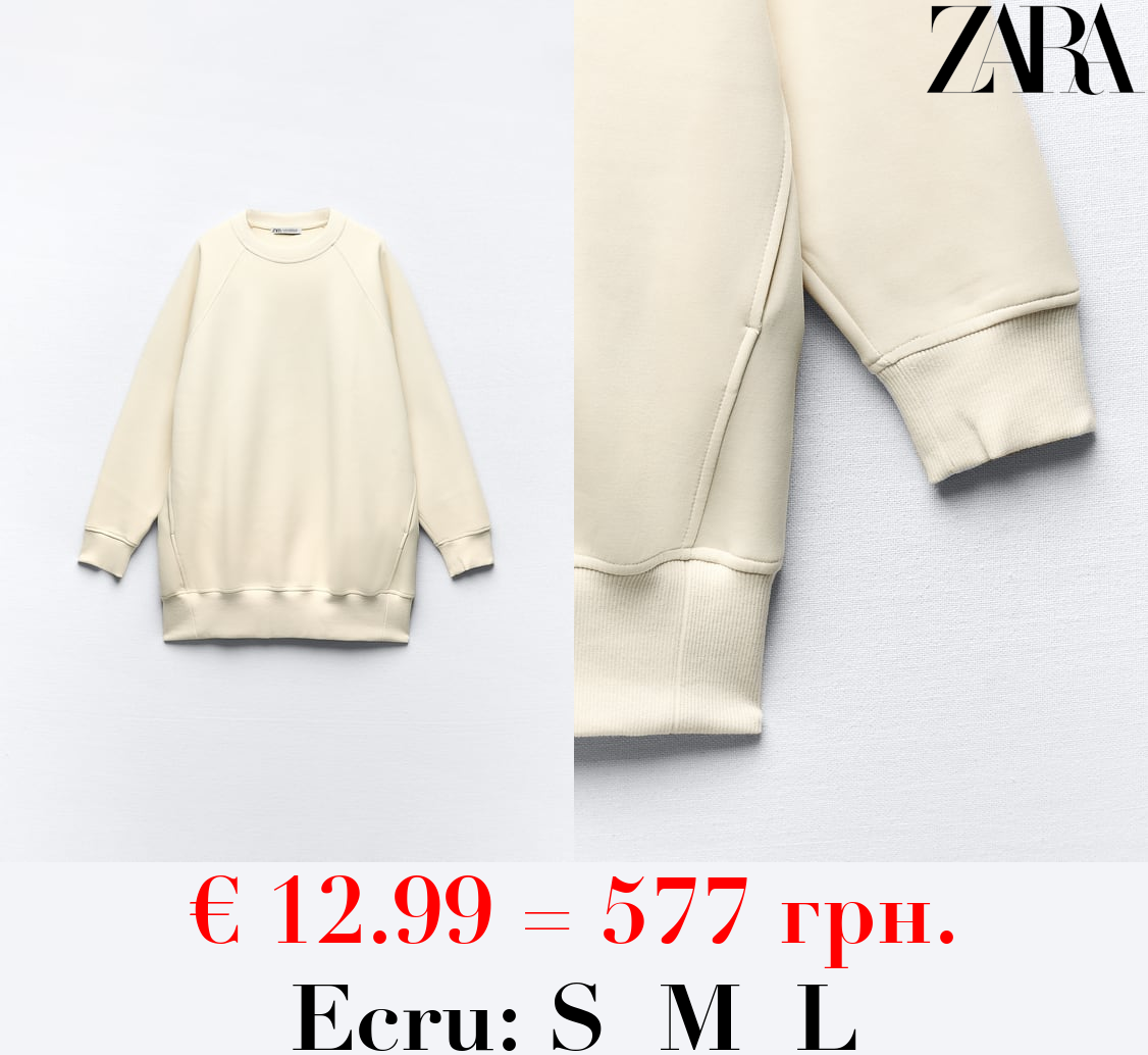 PLUSH SWEATSHIRT DRESS