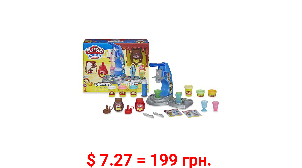 Play-Doh Kitchen Creations Drizzy Ice Cream Playset (14 Oz Compound)