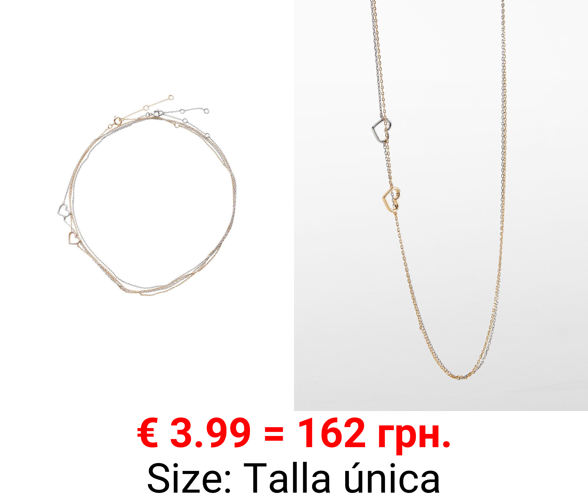 cinturón-collar corazones