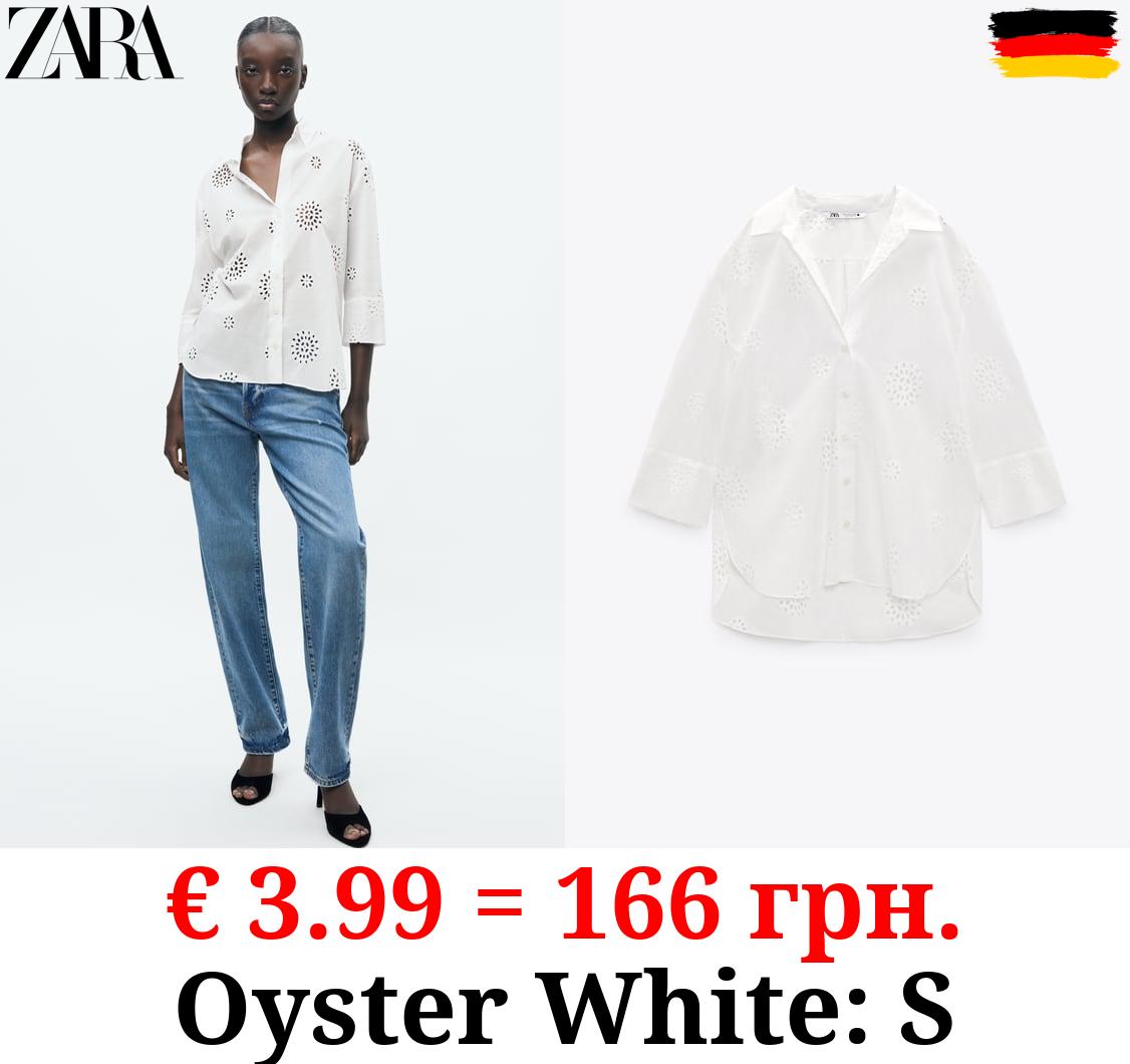 SHIRT WITH CUTWORK EMBROIDERY