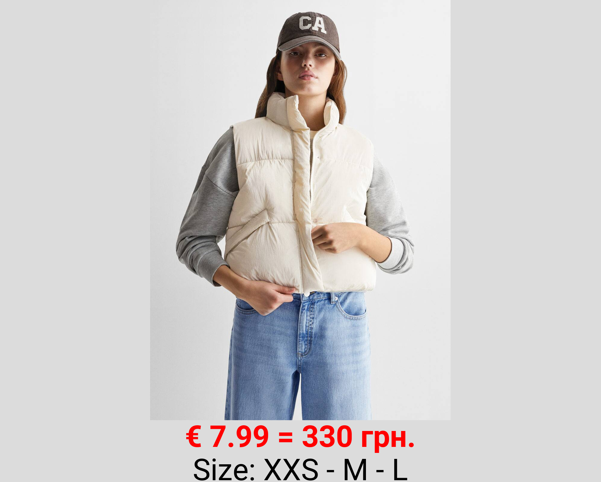 Chaleco acolchado brillo