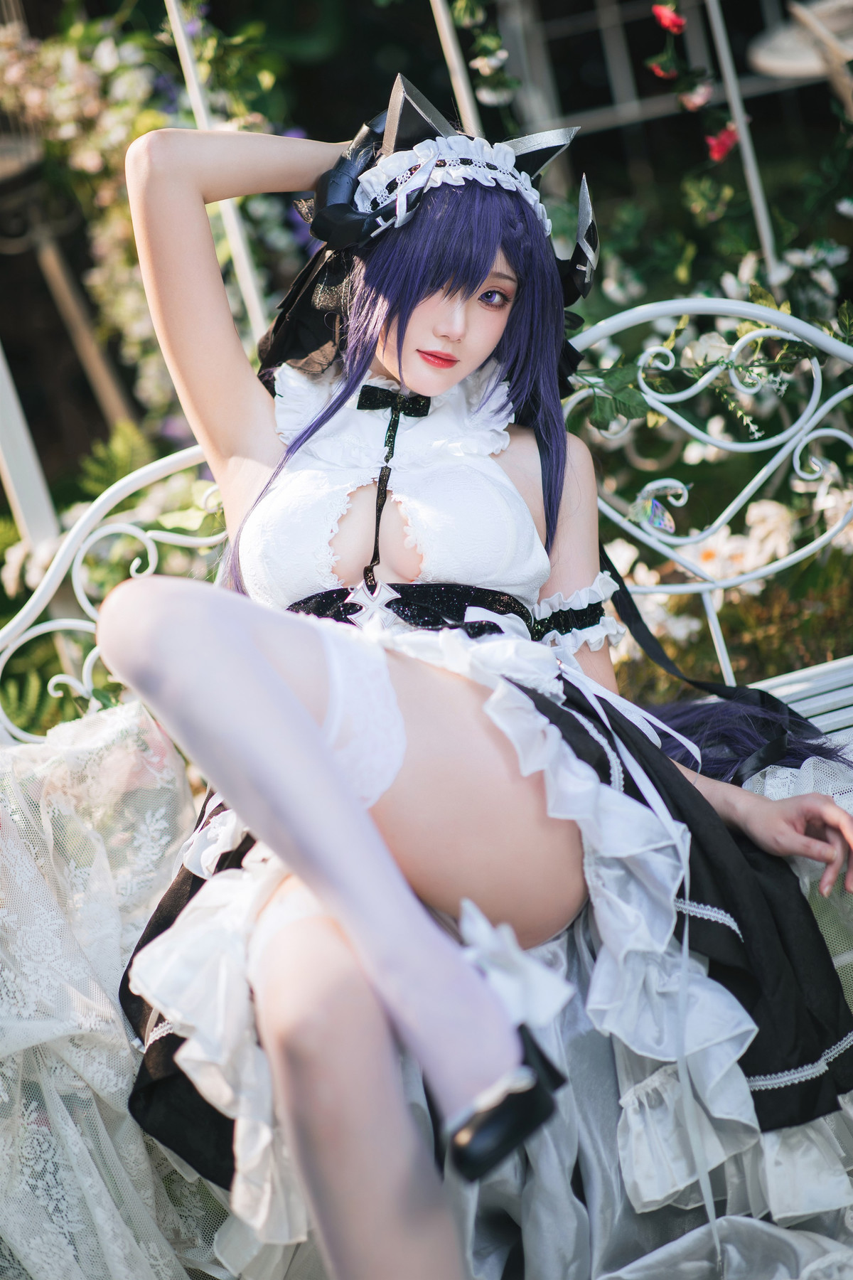 Cosplay 瓜希酱 碧蓝航线 奥古斯特女仆 16