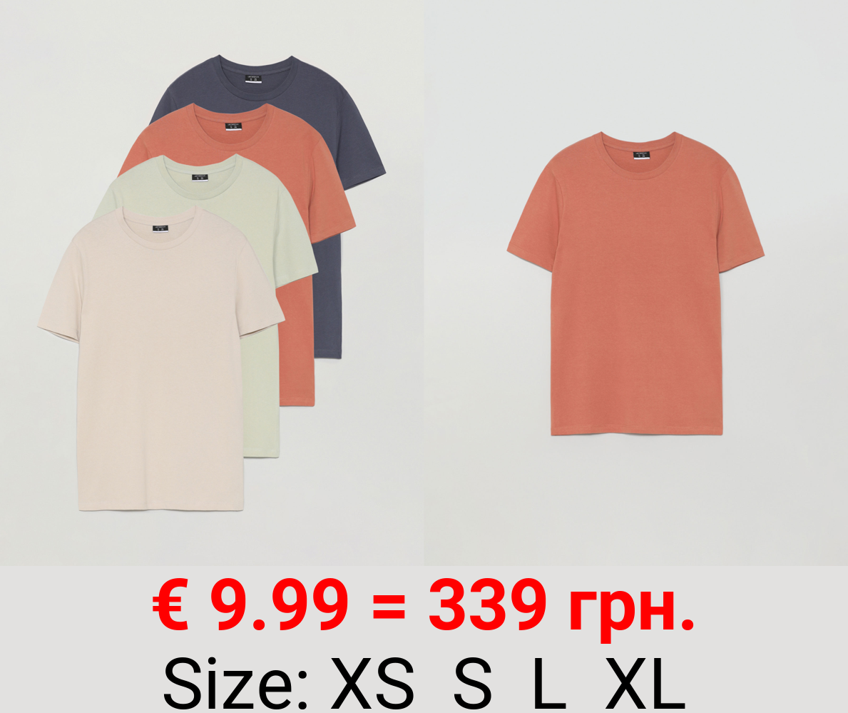 4-Pack of basic T-shirts