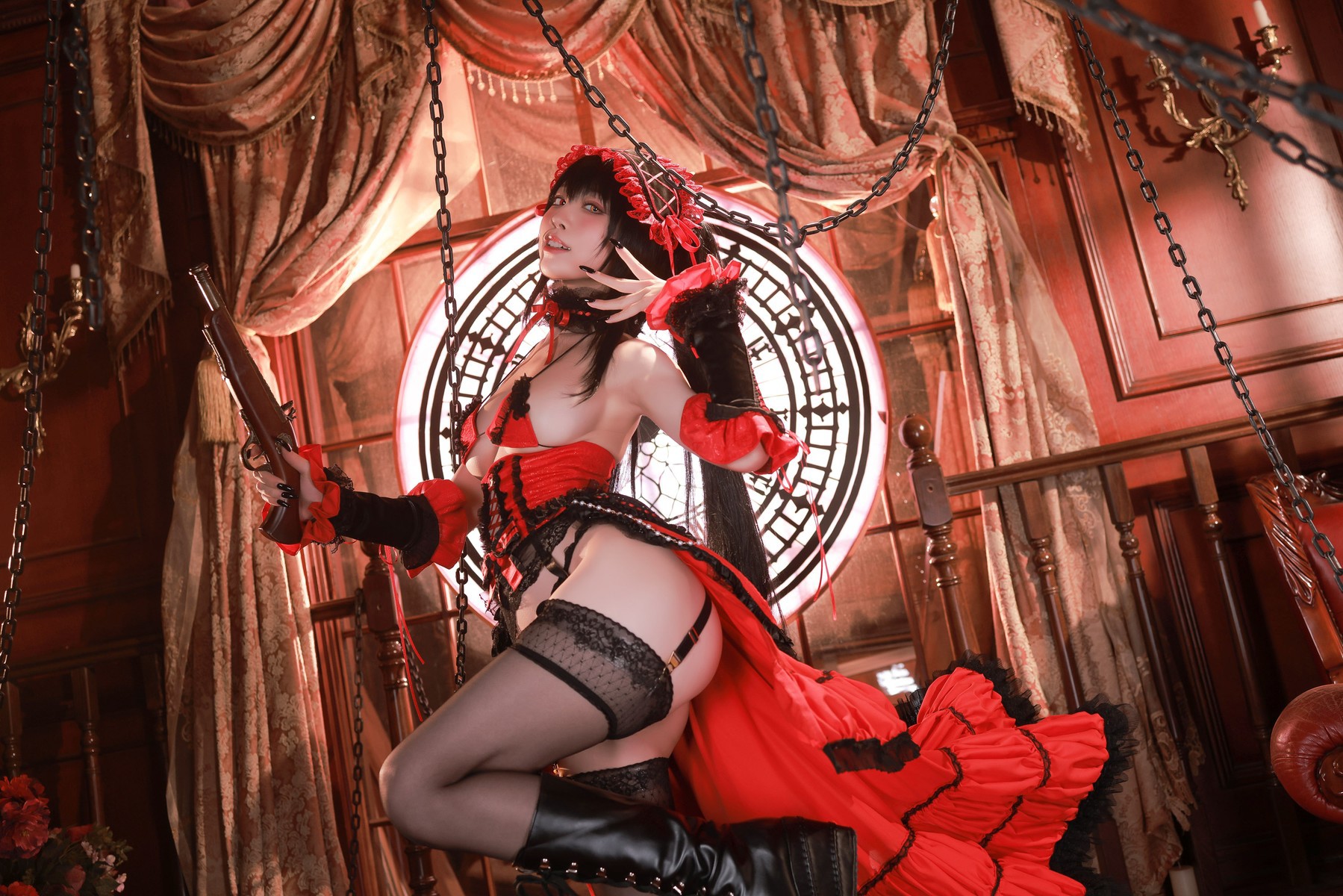 水淼aqua Cosplay 时崎狂三 91