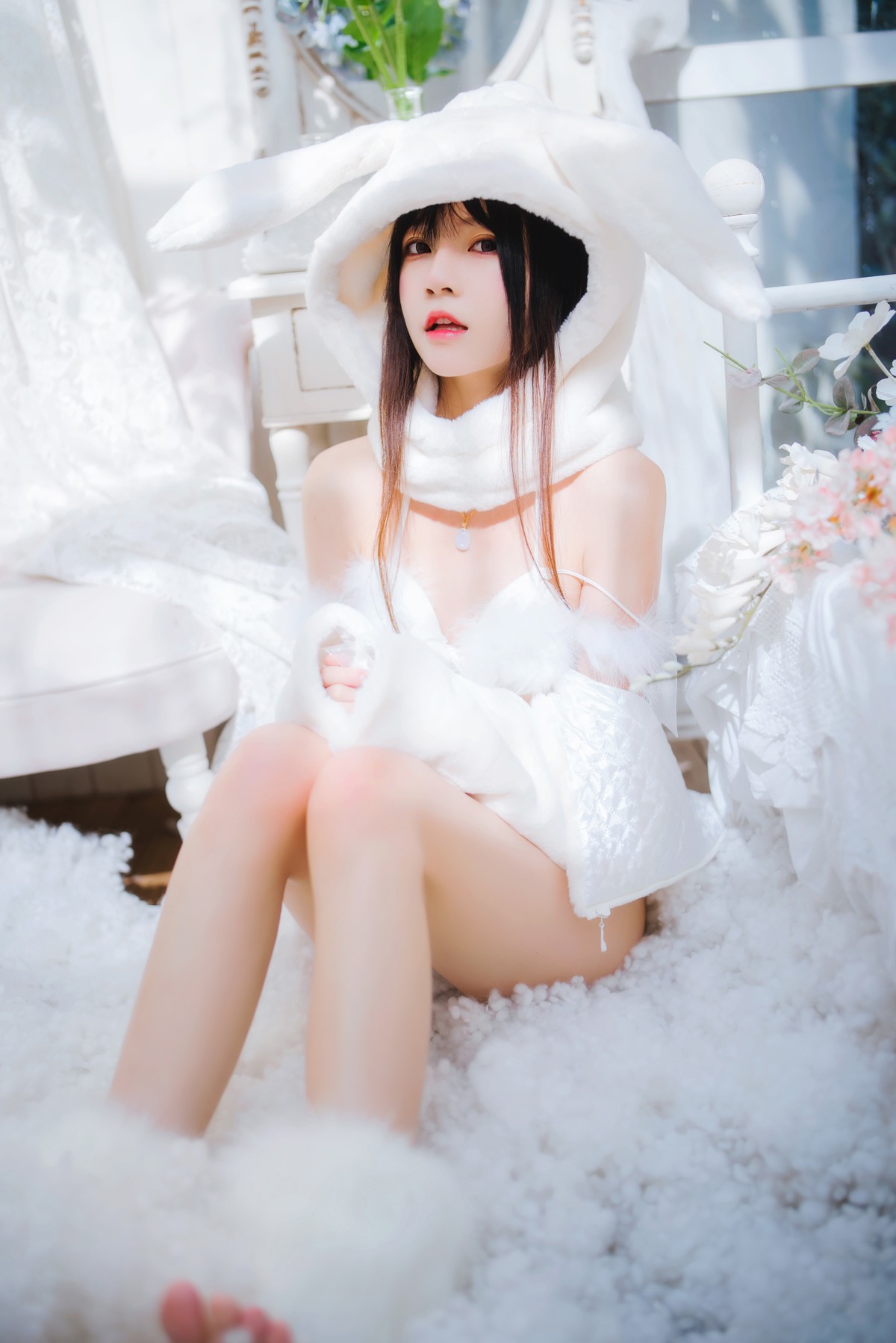 Cosplay 桜桃喵 小白兔 Set.01 1