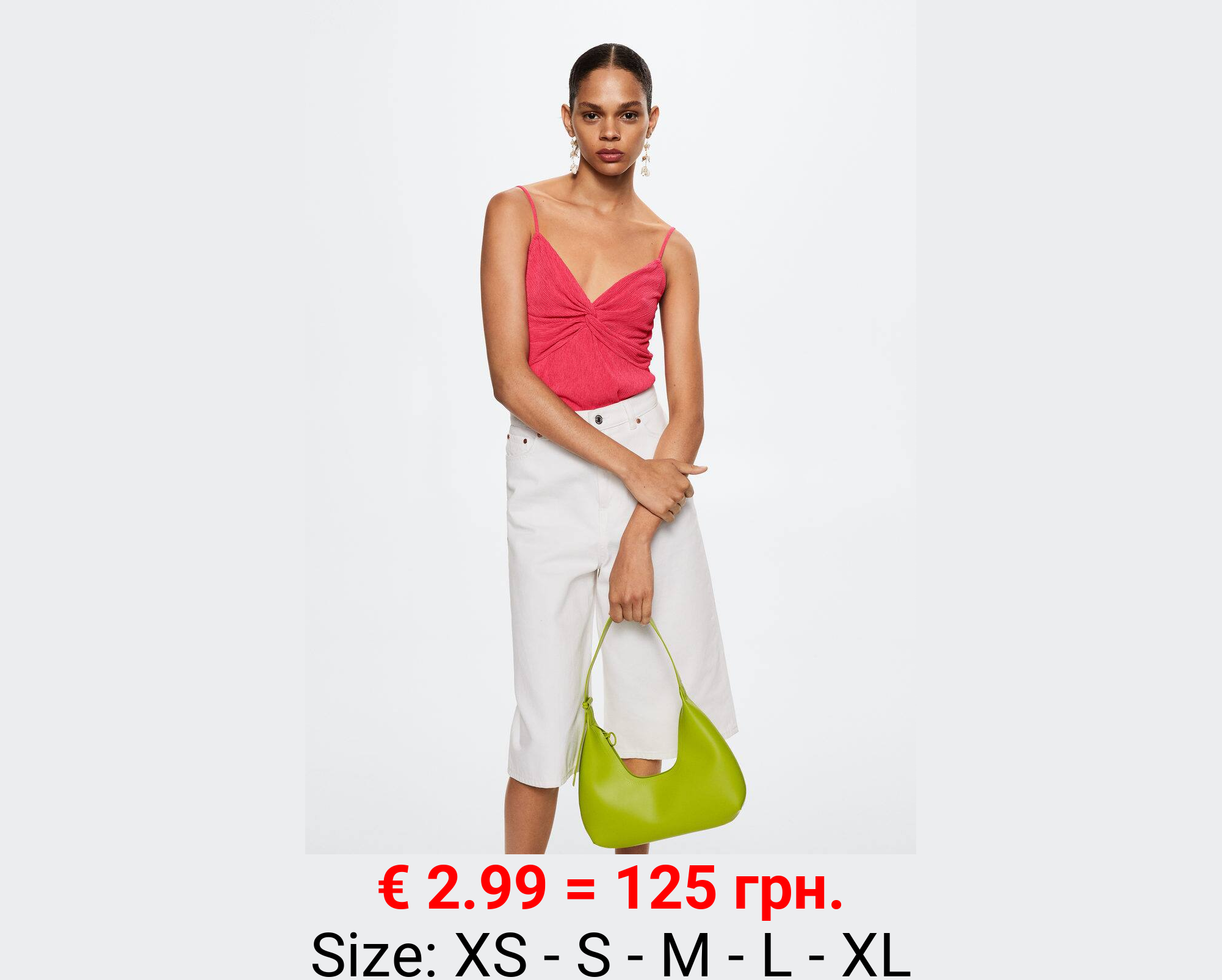 Top textura fruncido