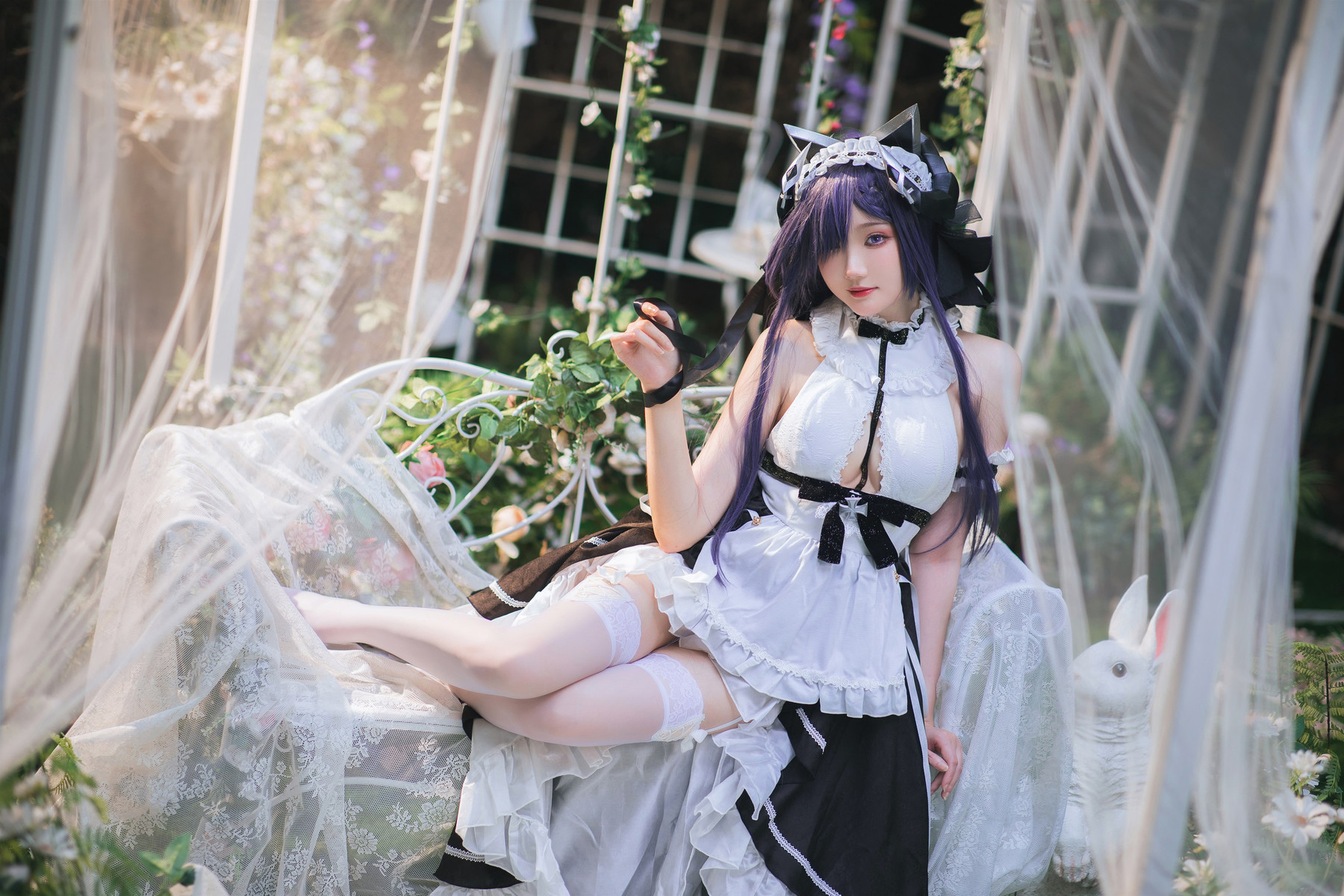 Cosplay 瓜希酱 碧蓝航线 奥古斯特女仆 13