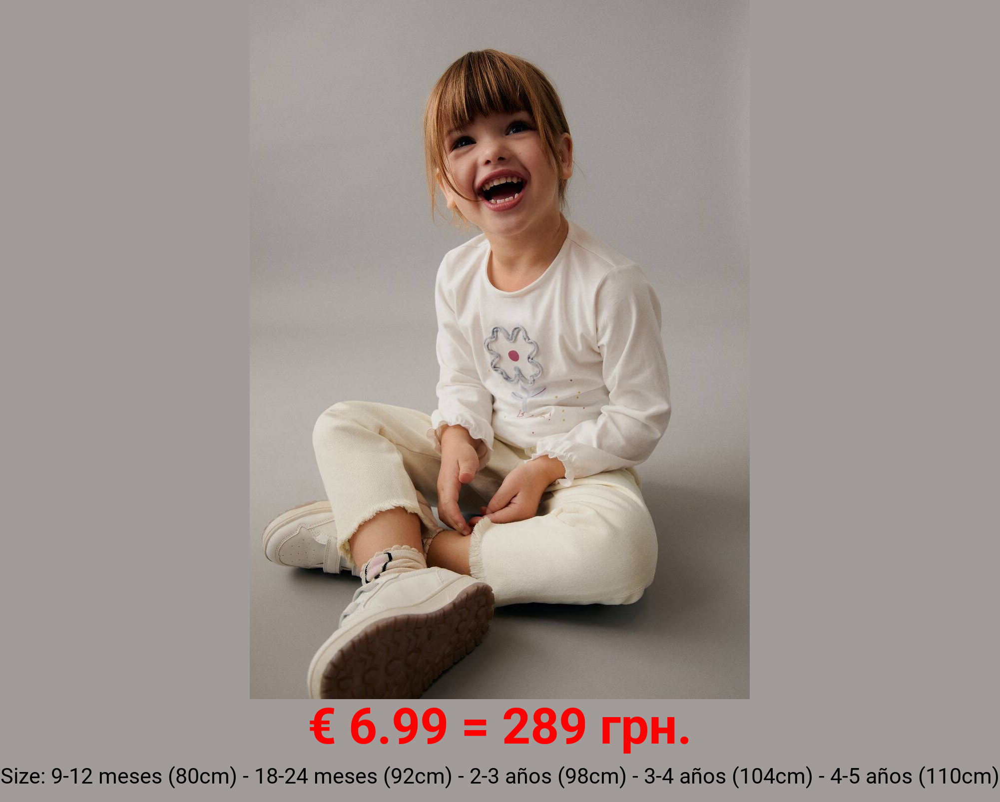 Camiseta manga larga relieve