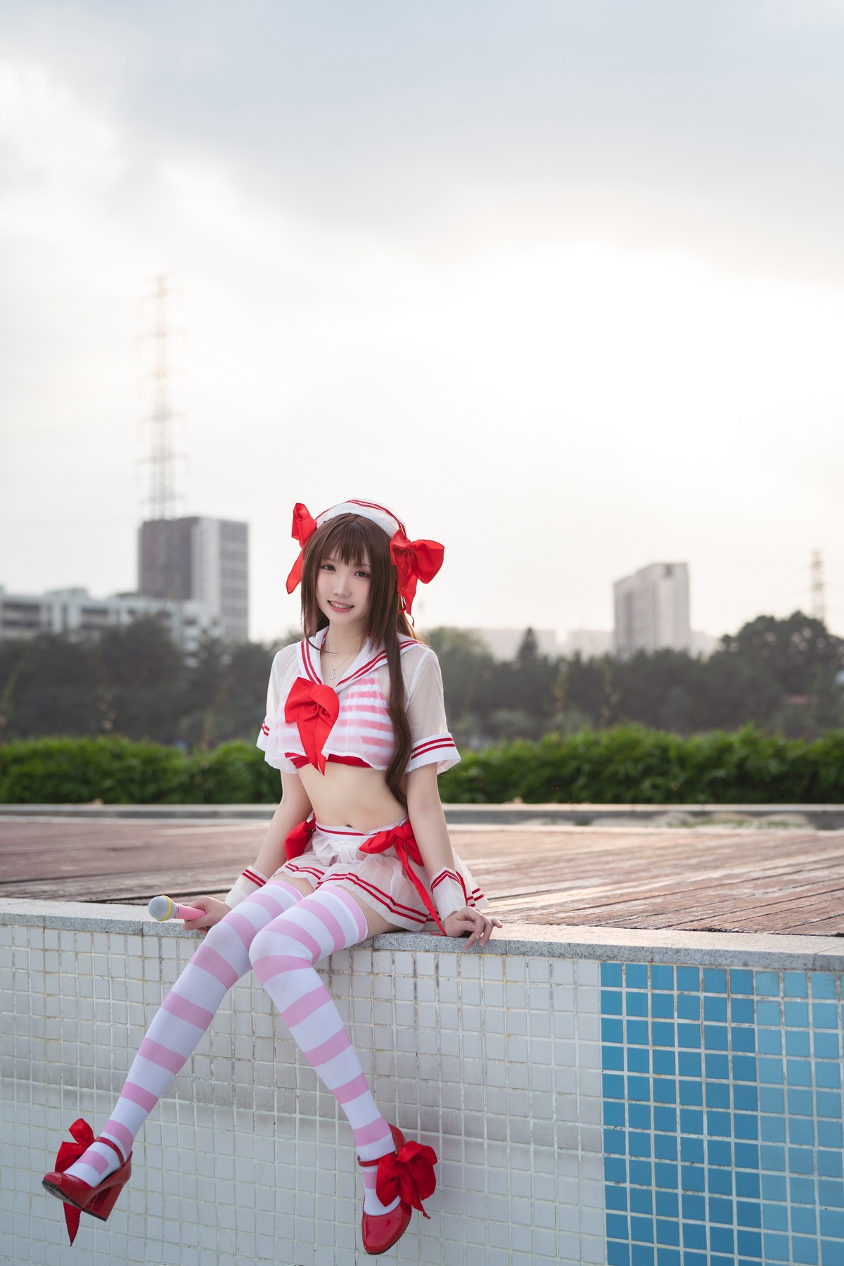 Cosplay 瓜希酱 岛村卯月 泳衣 21