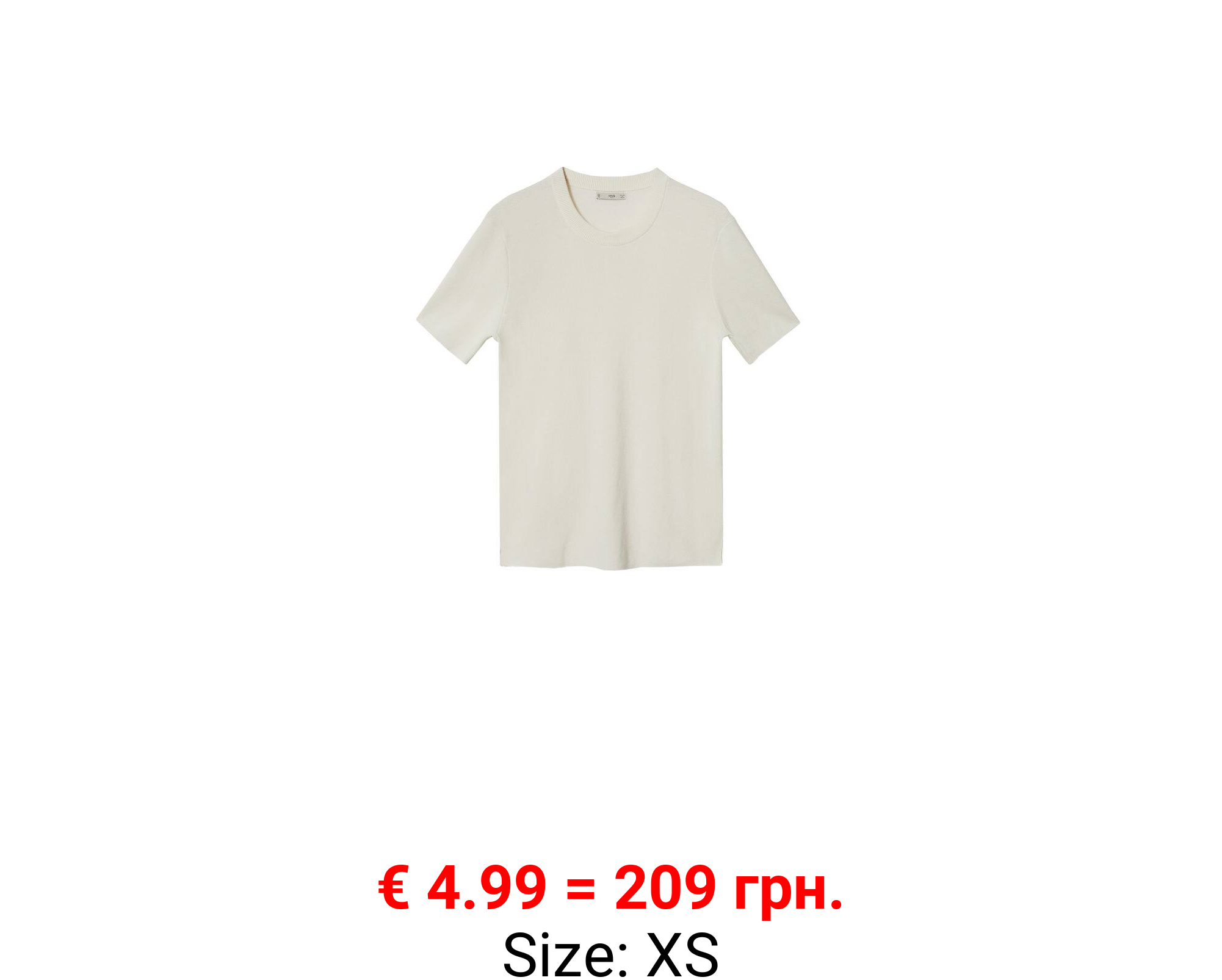 Camiseta algodón lino
