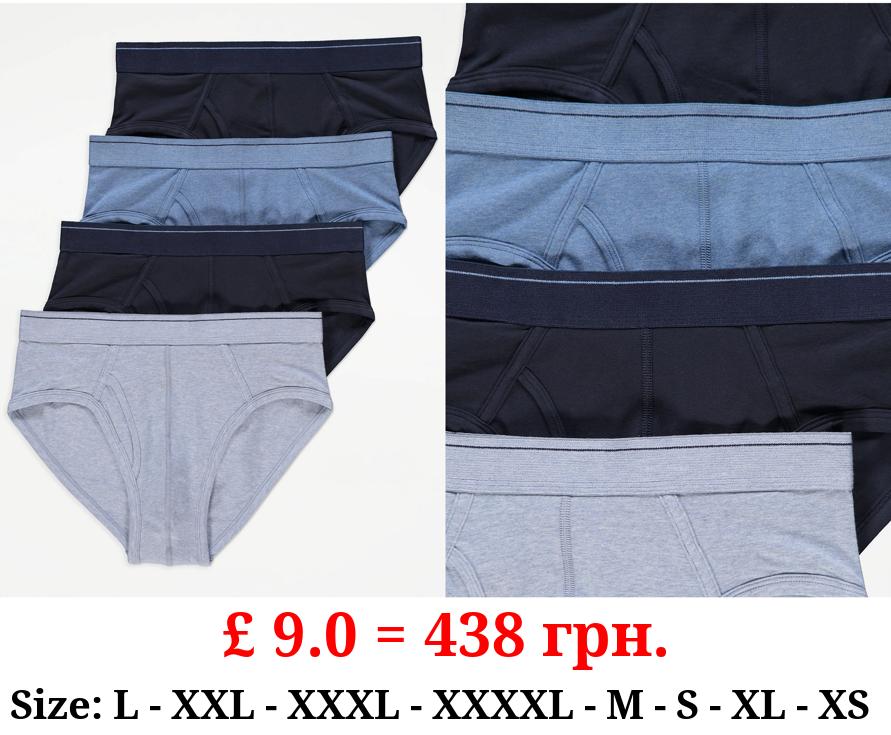 Blue Briefs 4 Pack