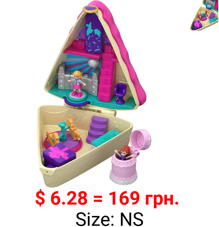 Polly Pocket Birthday Cake Bash Compact with 2 Dolls & Accessories