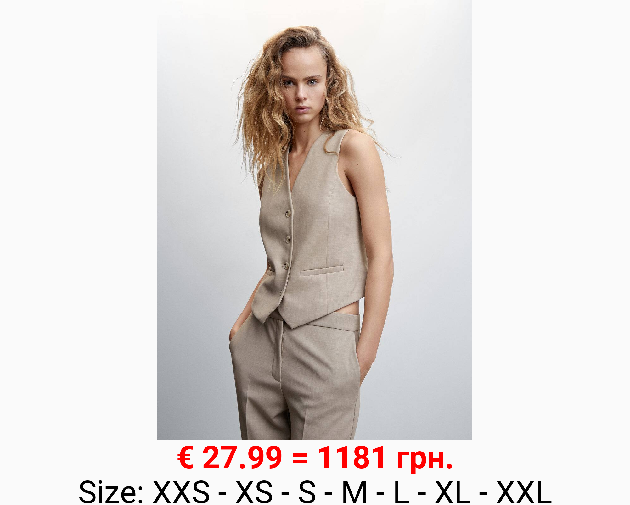 Chaleco traje botones