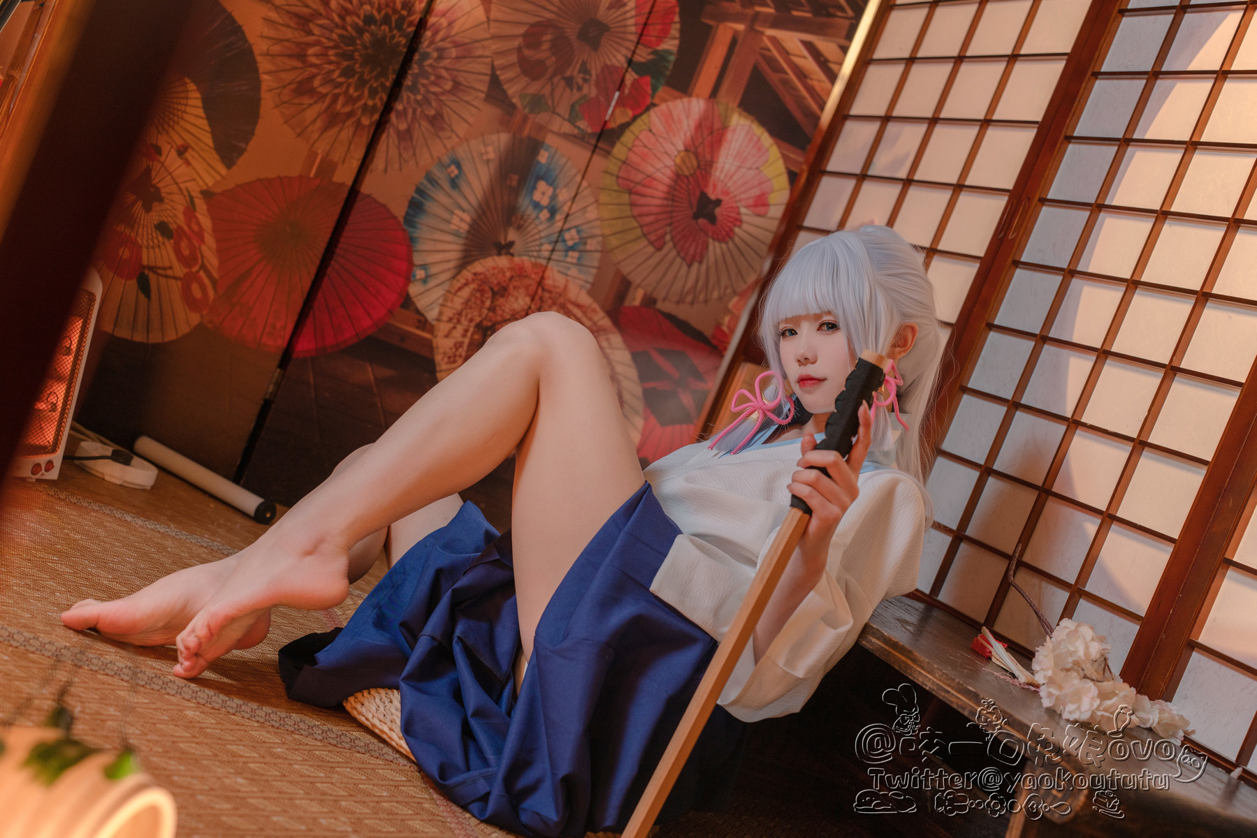 Cosplay 黏黏团子兔 绫华的小憩 11