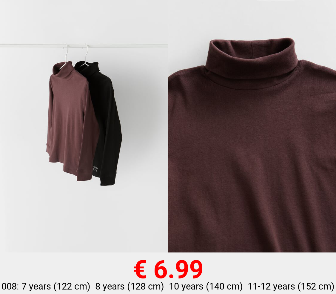 PACK OF TWO TURTLENECK T-SHIRTS