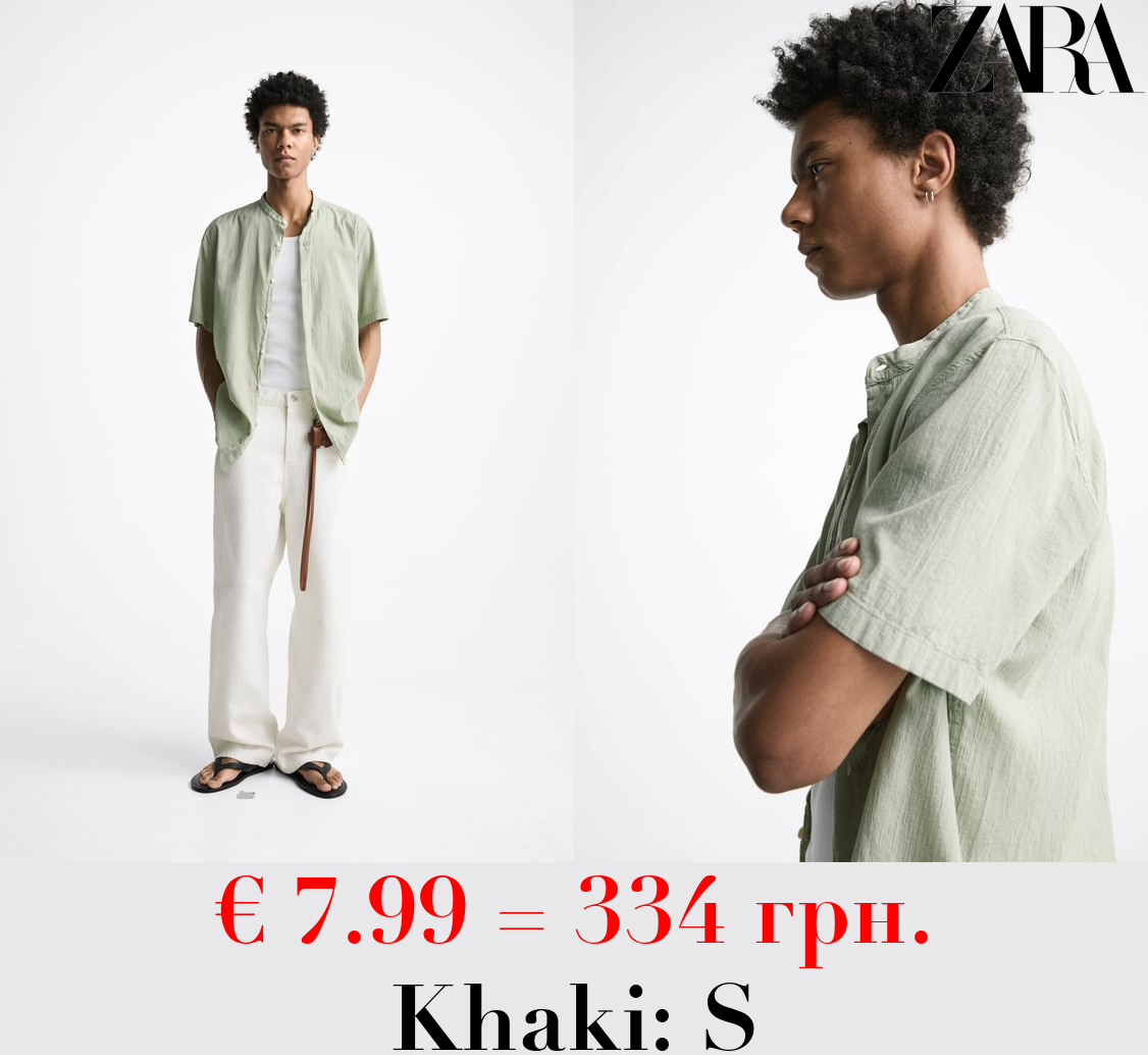 CREASED-EFFECT SHIRT