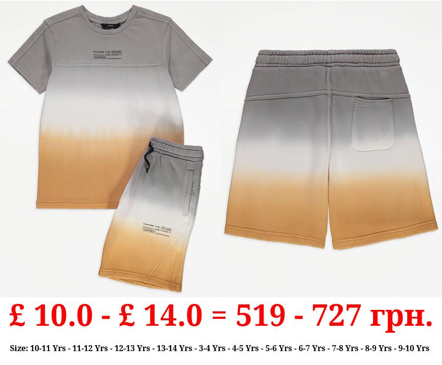 Ombre Change The Rules T-Shirt and Shorts Outfit