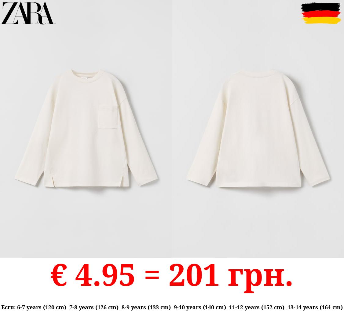 PLAIN T-SHIRT WITH POCKET