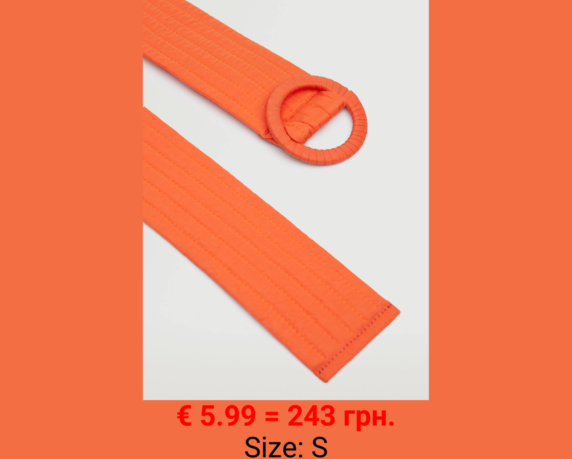 Cinturón hebilla redonda