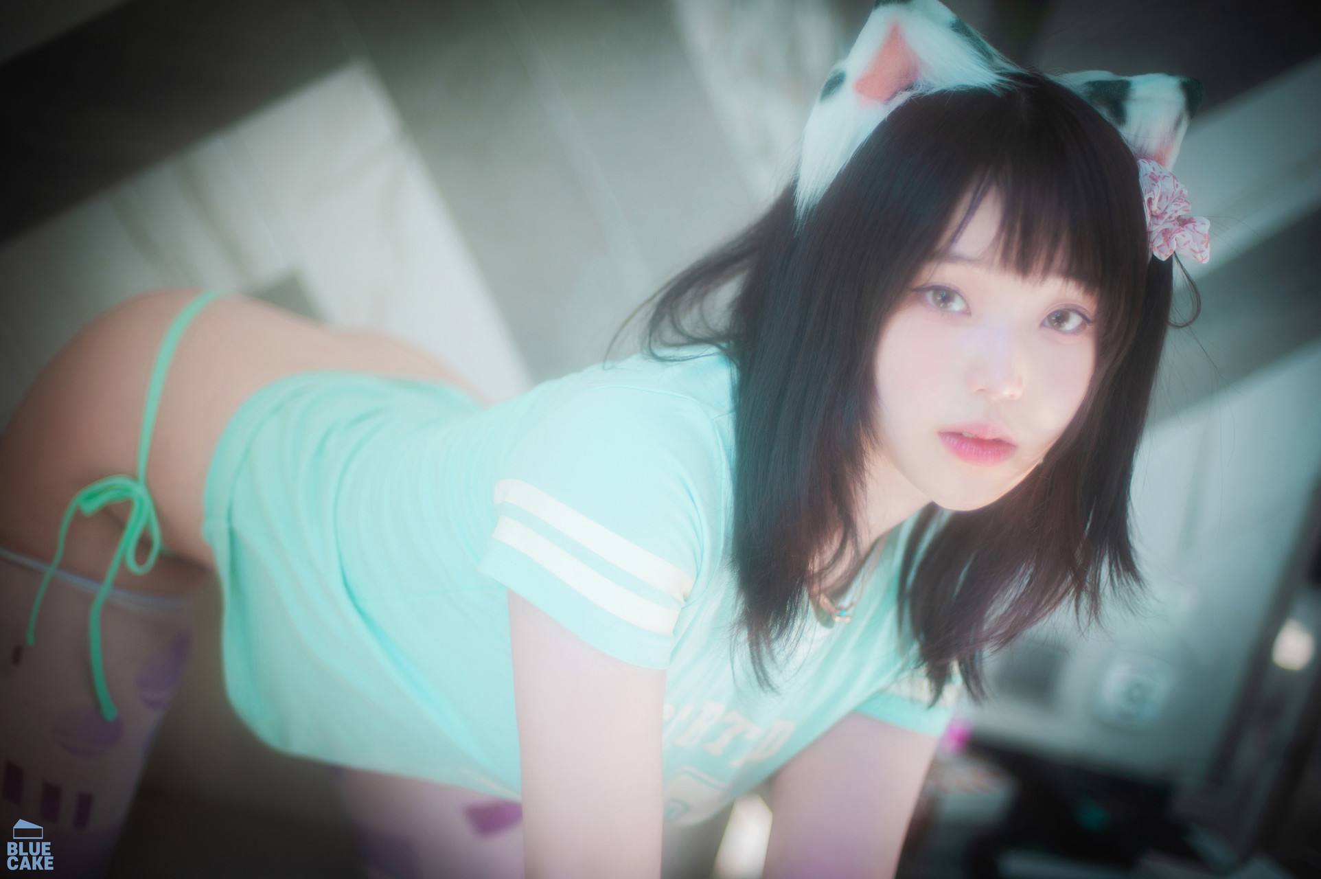 Bambi 밤비, [BLUECAKE] Naughty Cats Pink & Mint RED Set.02 12