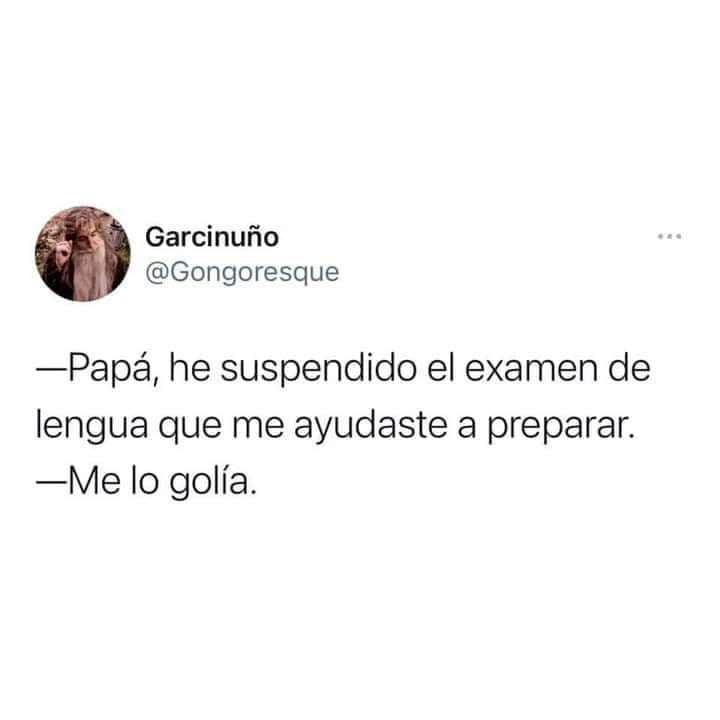 Suspendió por tu culpa