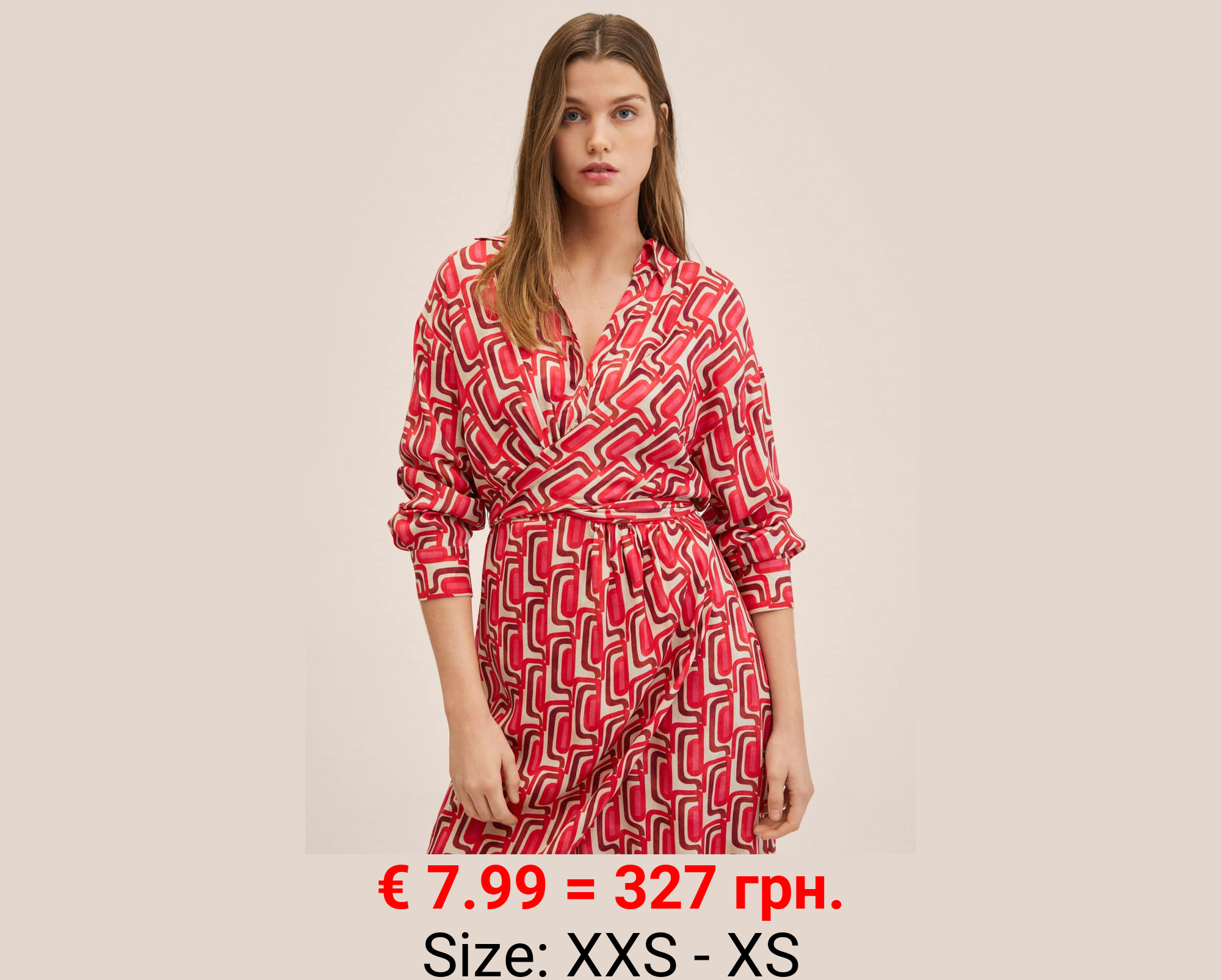 Vestido estampado cadenas