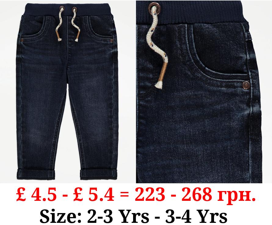 Indigo Dark Wash Relaxed Jeans