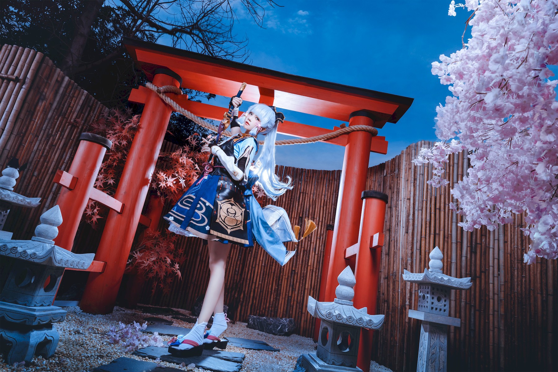 Cosplay 桜桃喵 神里绫华 Ayaka Kamisato 2