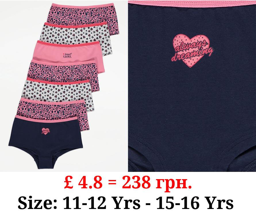 Floral Animal Print Shorts 7 Pack