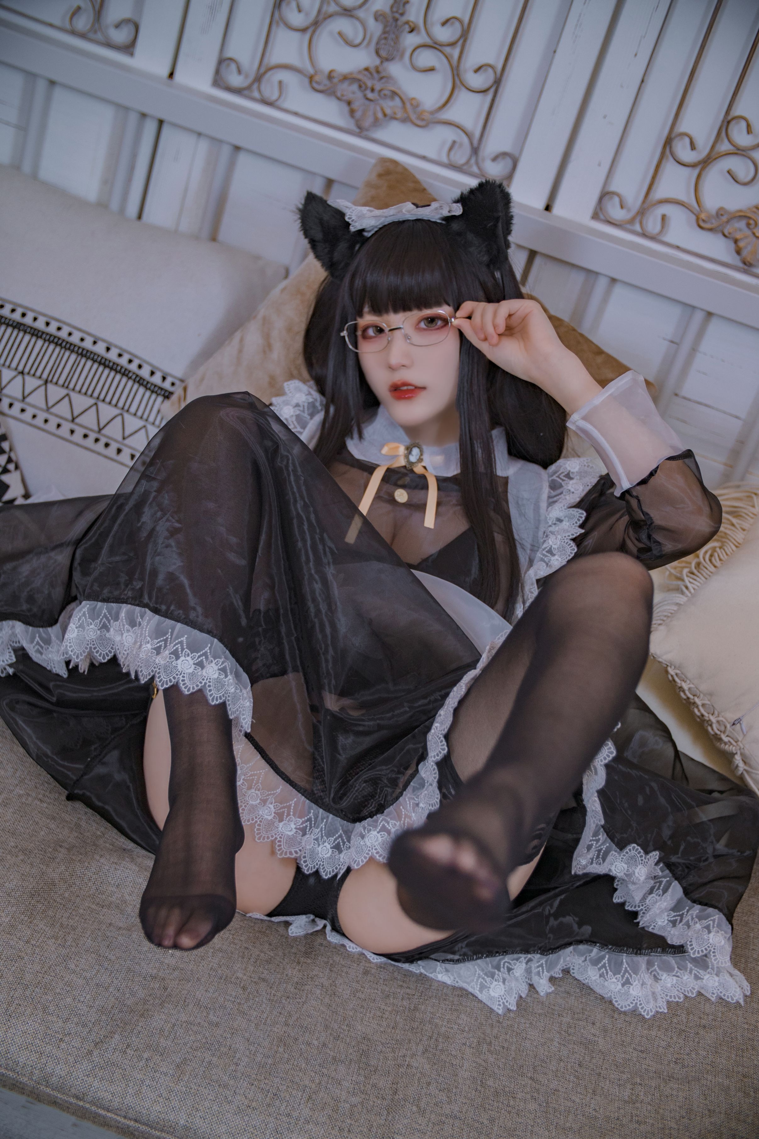 NO.003 黑色透明女仆 [54P-598MB] 19