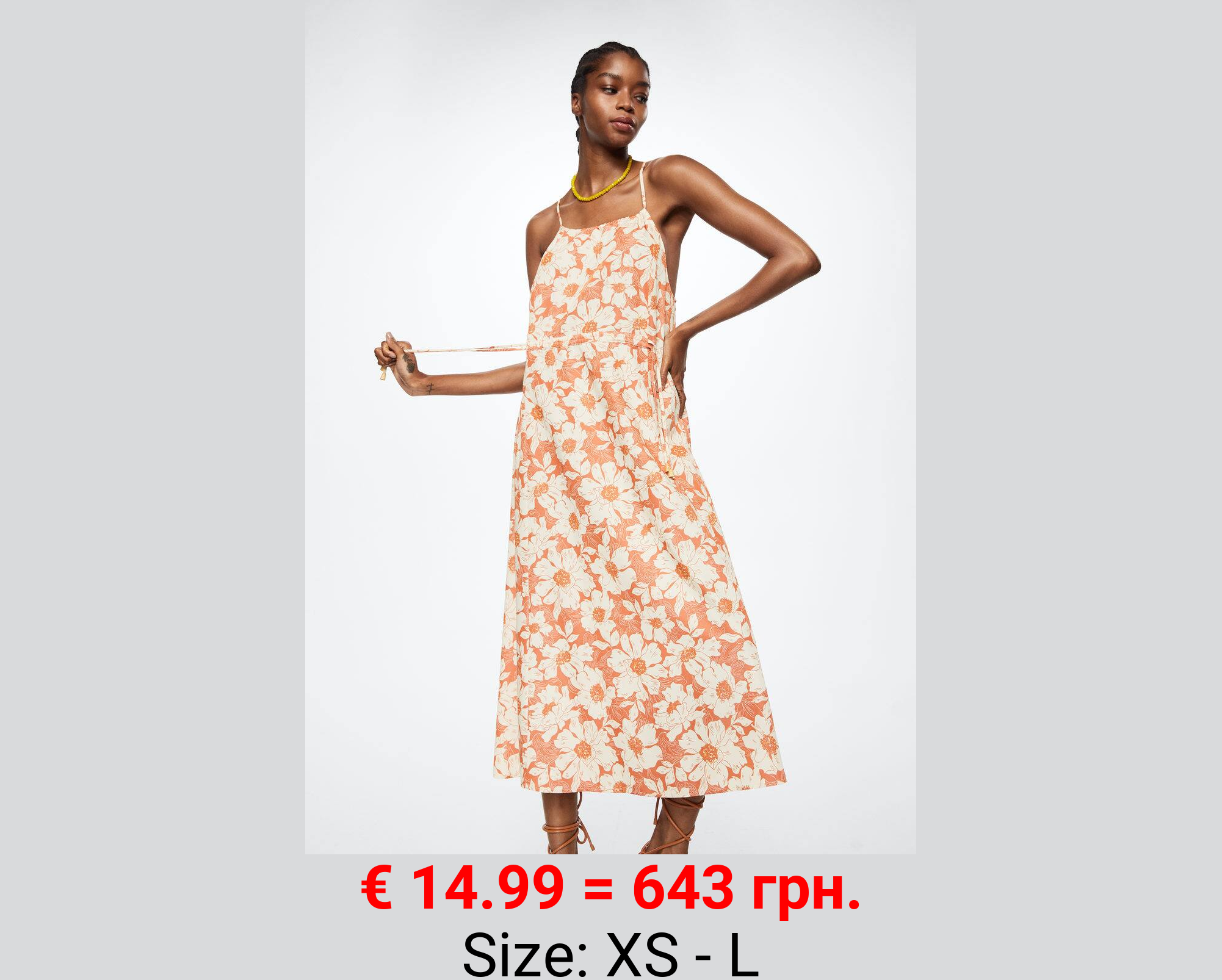 Vestido estampado flores