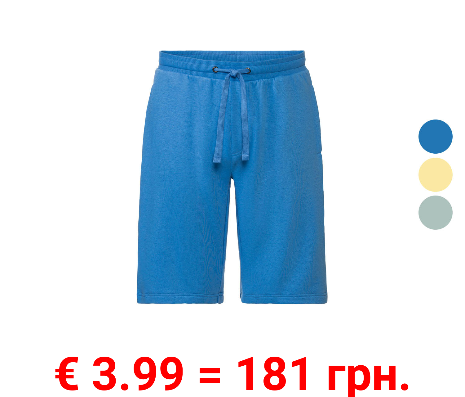 LIVERGY® Herren Sweatshorts, extra weiche Sweat-Qualität, mit Baumwolle