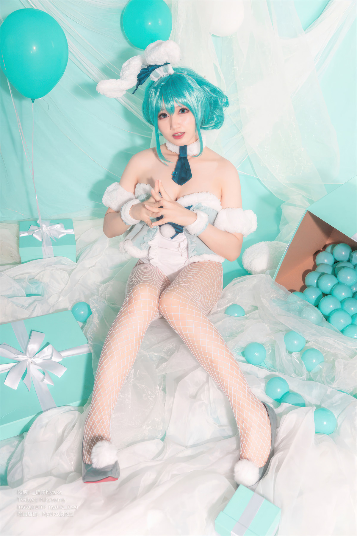 Cosplay Nyako喵子 初音白兔 31