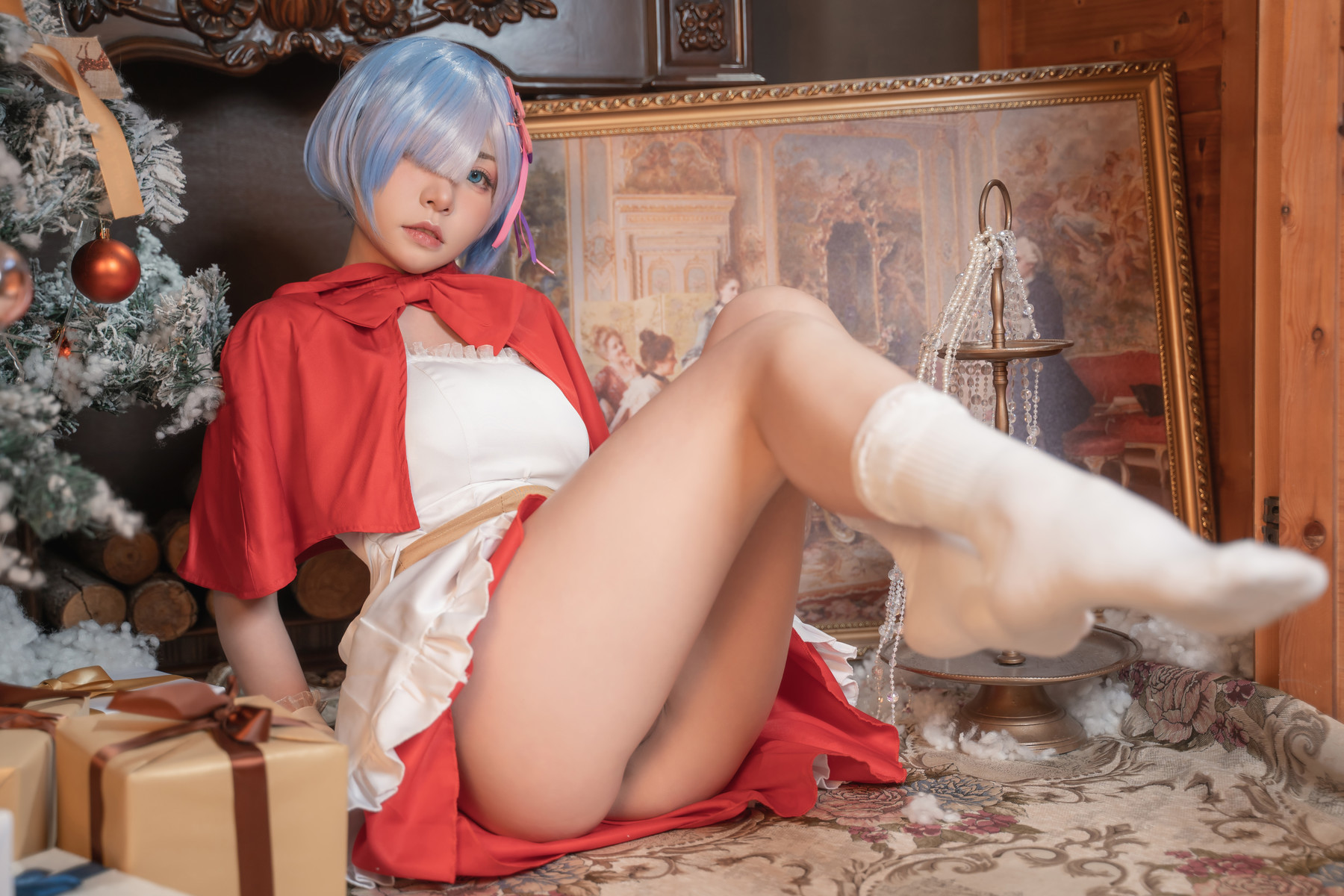 爆机少女喵小吉 Cosplay 雷姆 16