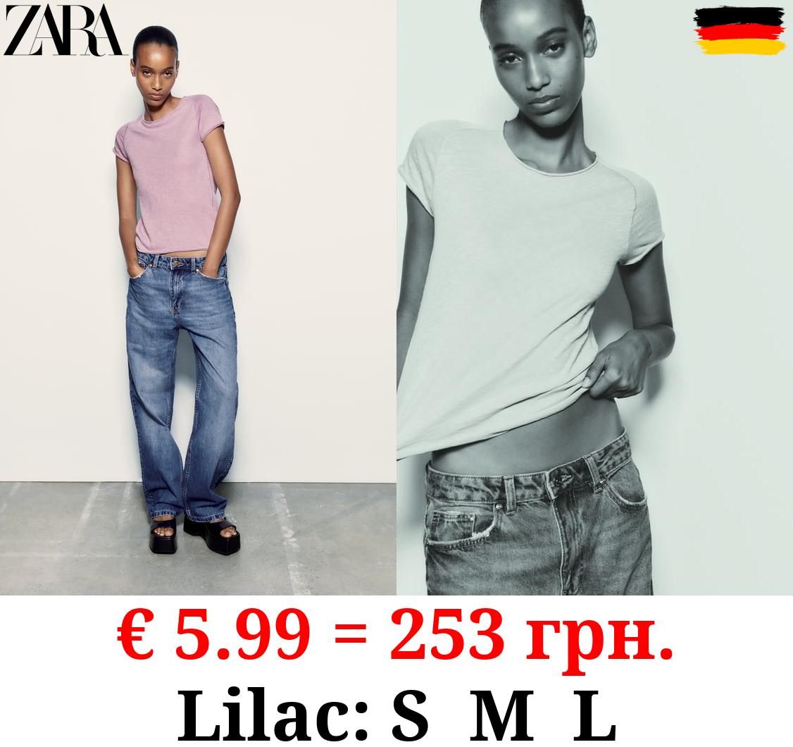 VINTAGE-EFFECT T-SHIRT WITH SEAMS