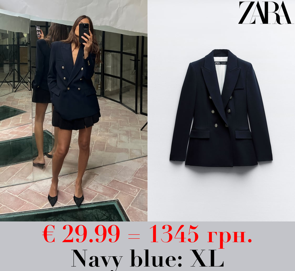 TAILORED DOUBLE-BREASTED BLAZER